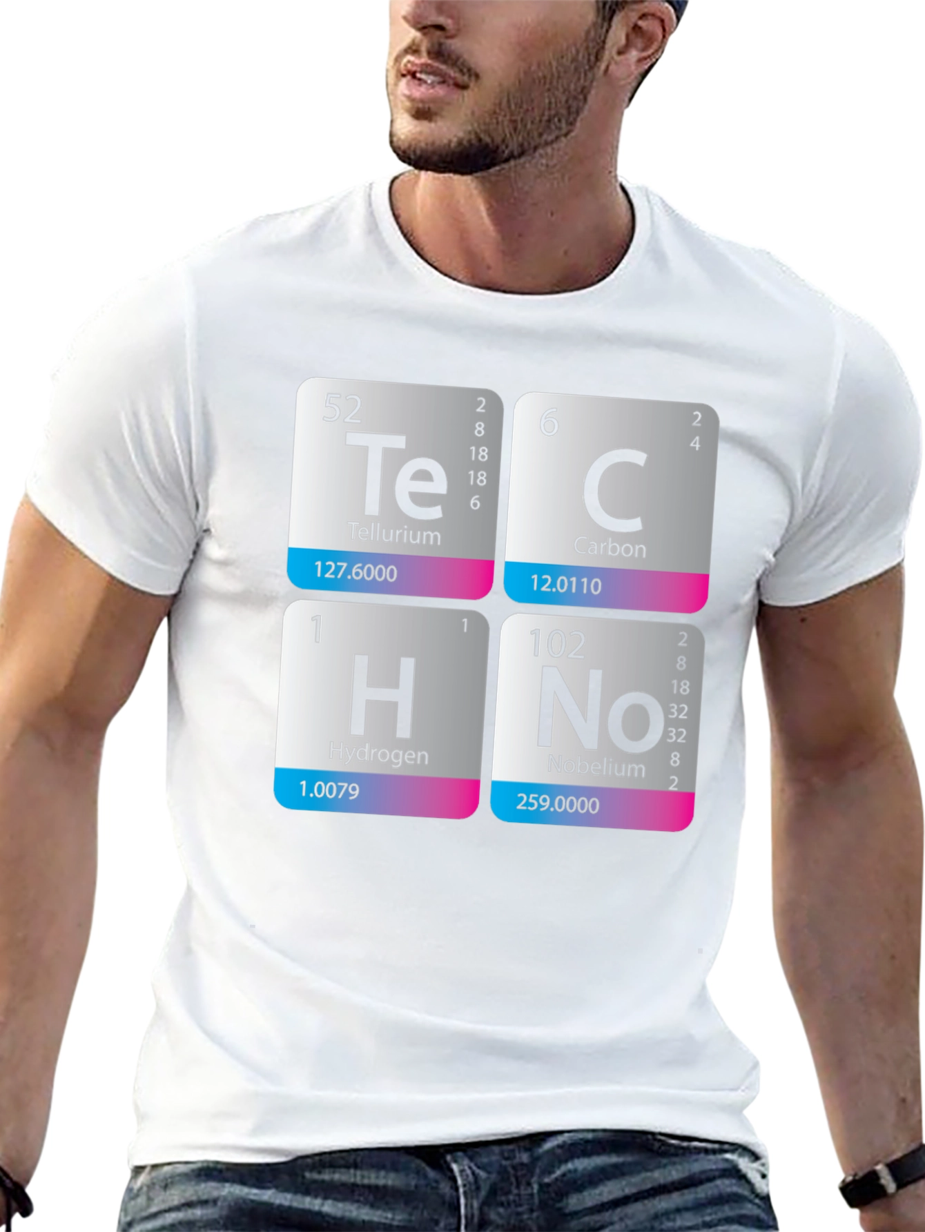 Periodic Table Techno T-Shirt - Science Music Tee