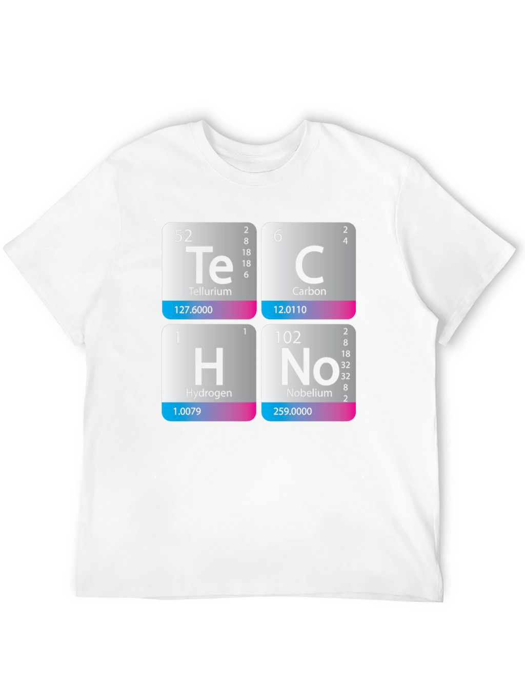 Periodic Table Techno T-Shirt - Science Music Tee
