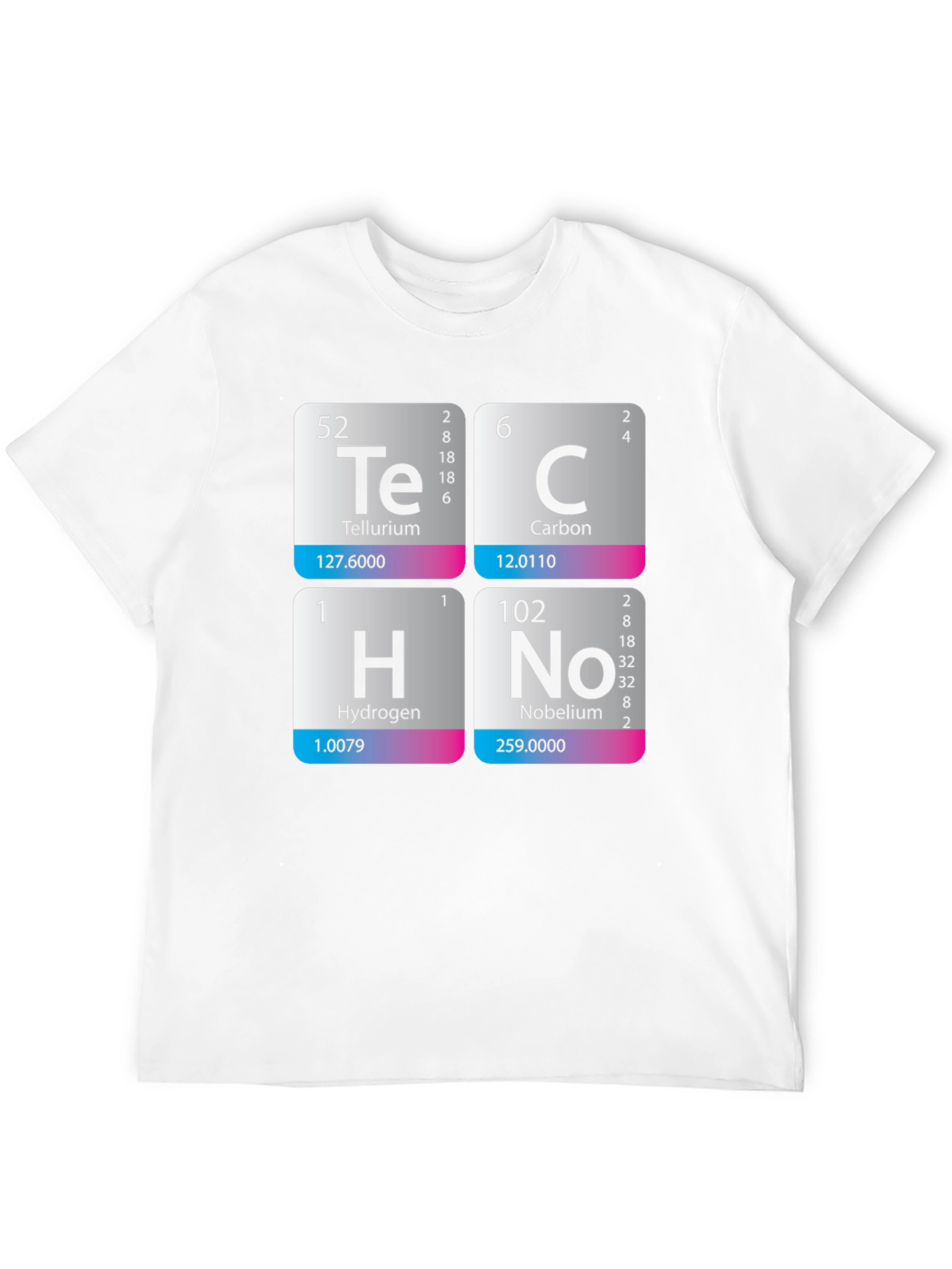 Periodic Table Techno T-Shirt - Science Music Tee