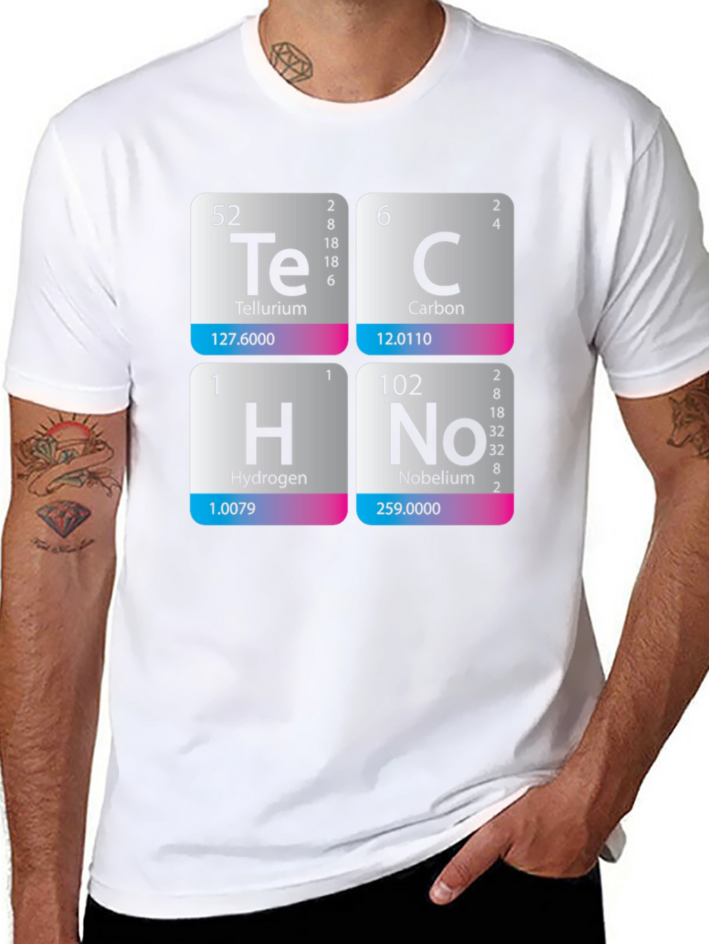 Periodic Table Techno T-Shirt - Science Music Tee