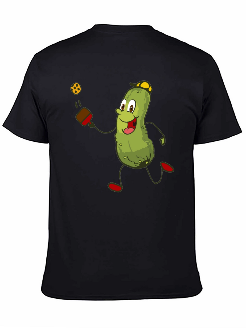 Pickleball Pickle T-Shirt - Funny Cartoon Player Tee