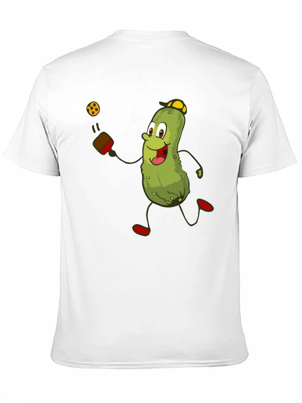 Pickleball Pickle T-Shirt - Funny Cartoon Player Tee