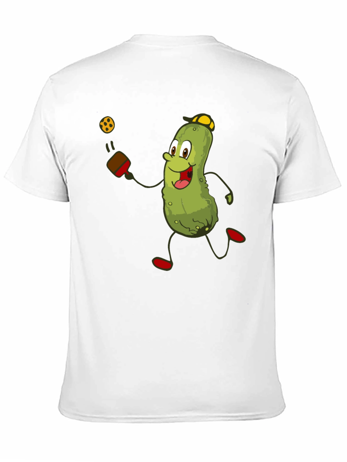 Pickleball Pickle T-Shirt - Funny Cartoon Player Tee