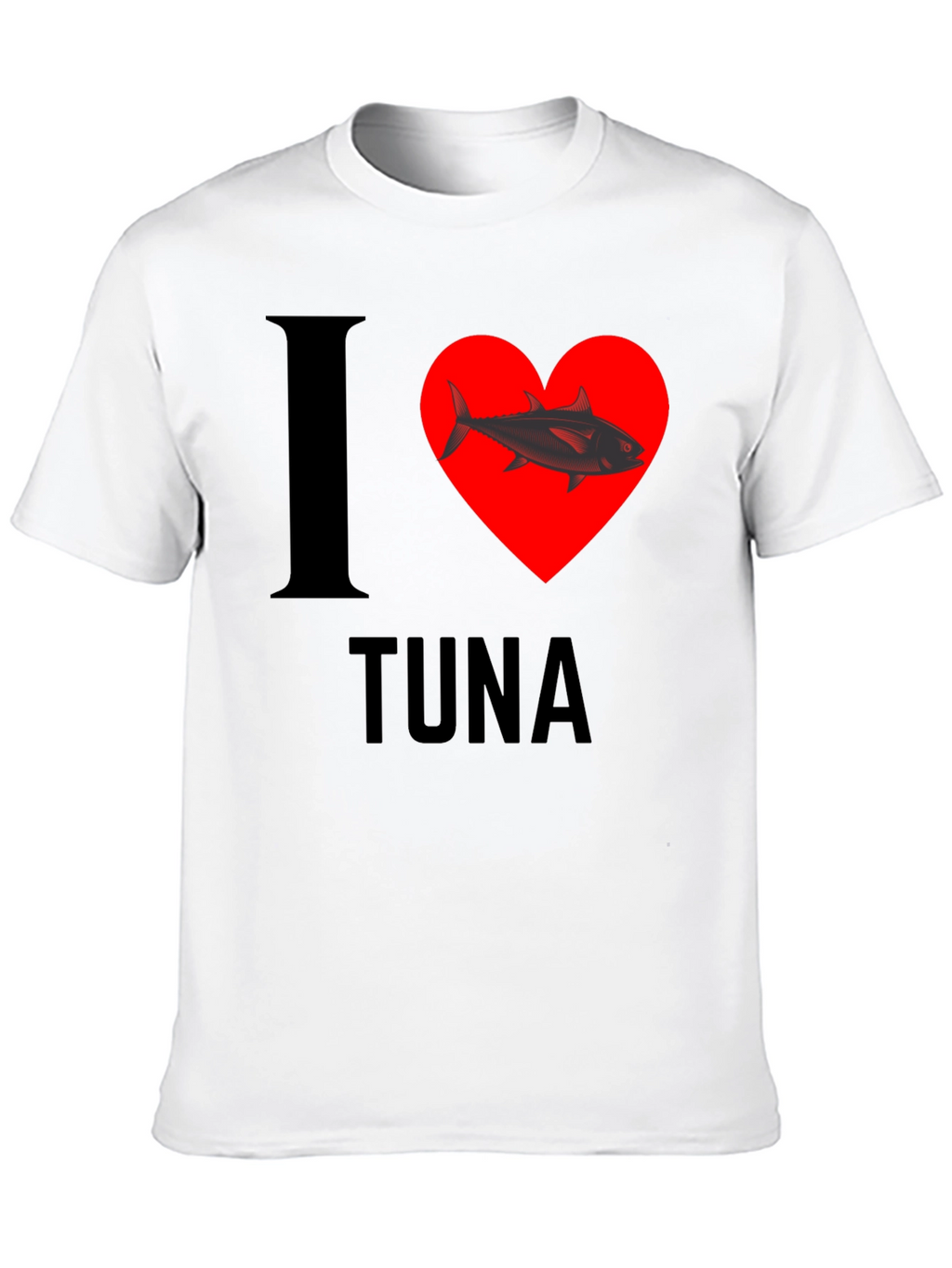 I Heart Tuna T-Shirt - Black