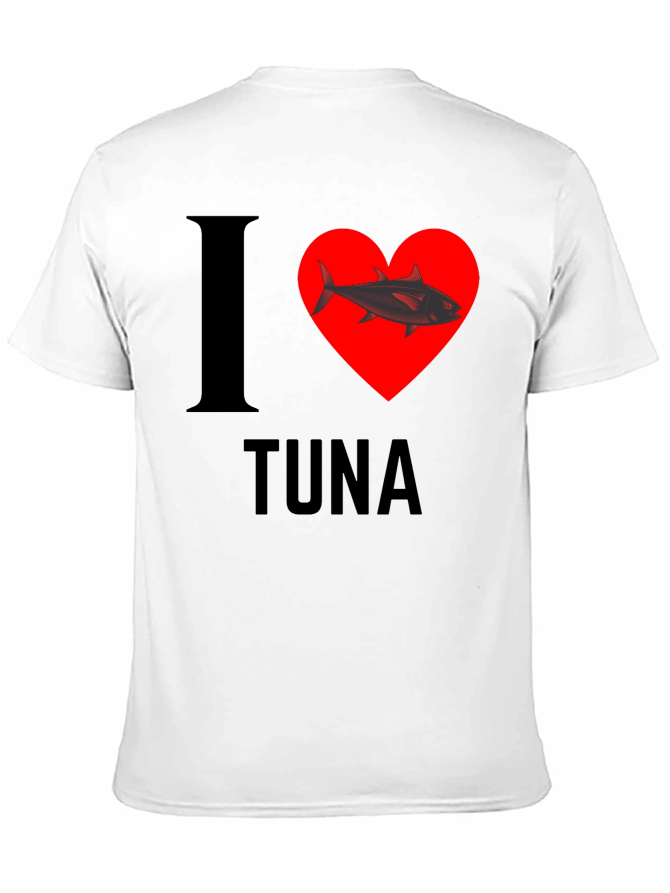 I Heart Tuna T-Shirt - Black
