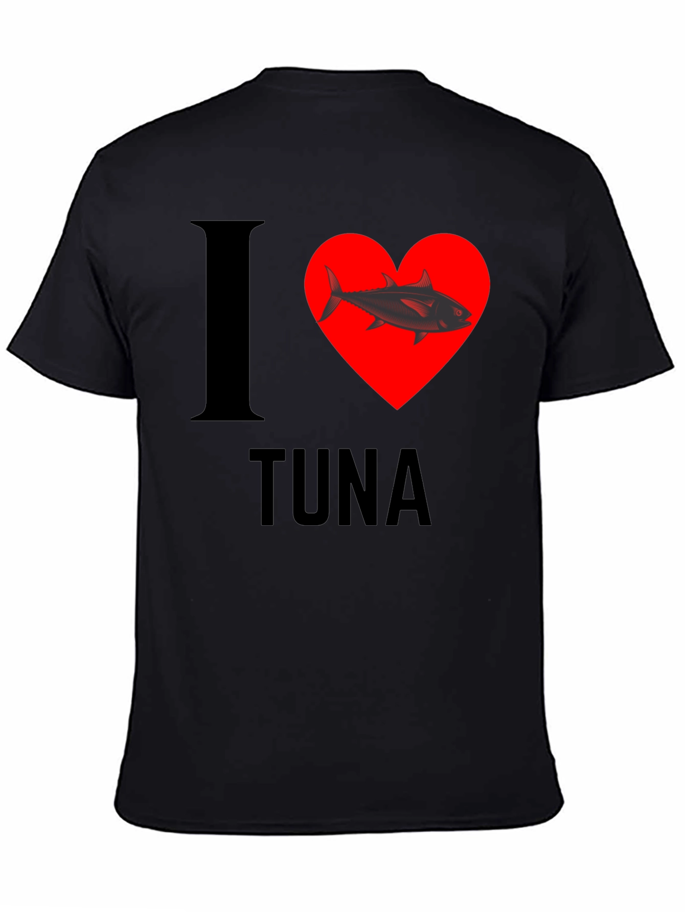 I Heart Tuna T-Shirt - Black