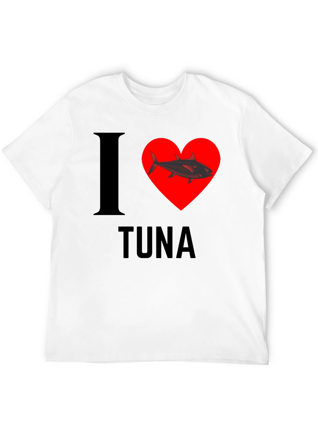 I Heart Tuna T-Shirt - Black