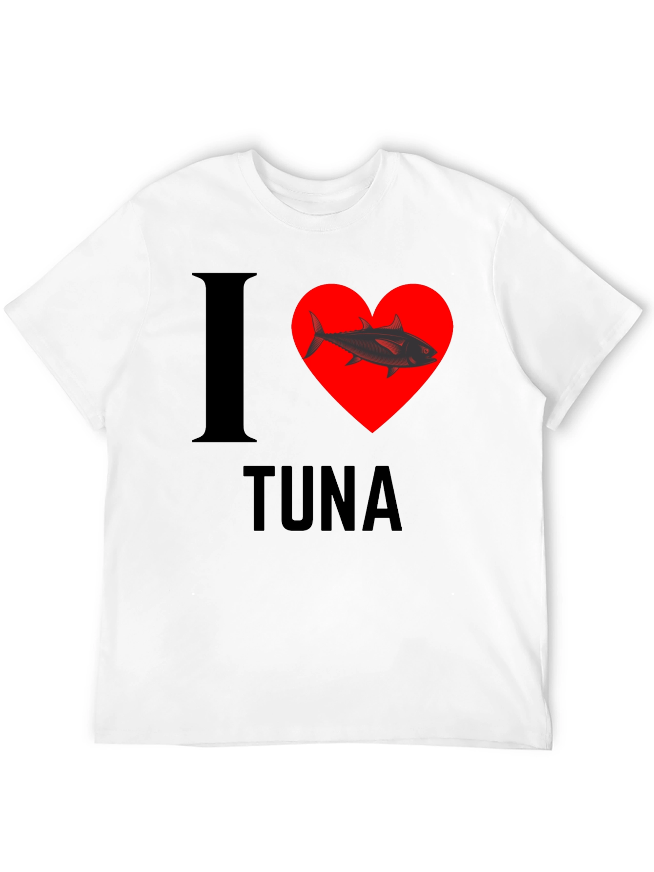 I Heart Tuna T-Shirt - Black