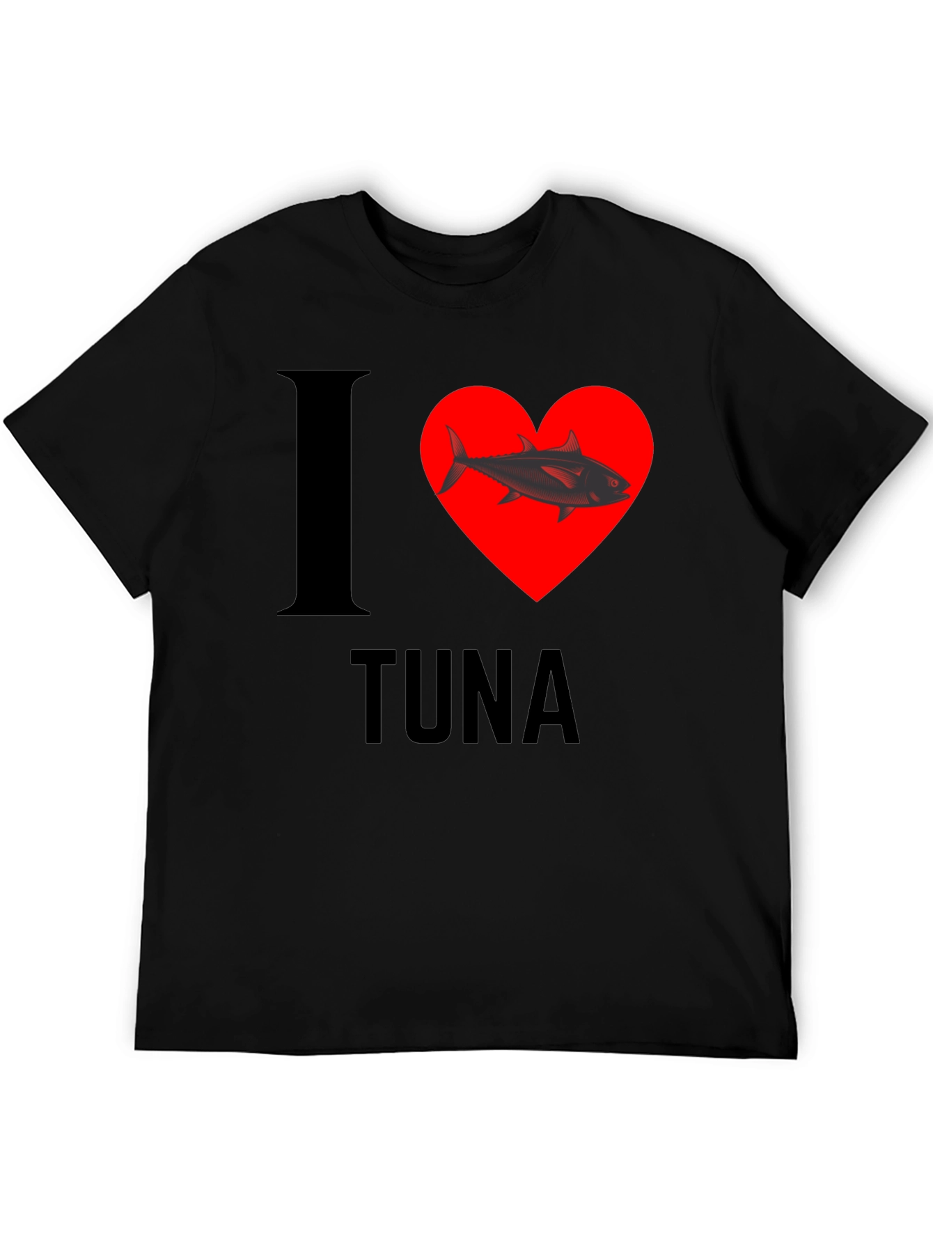 I Heart Tuna T-Shirt - Black