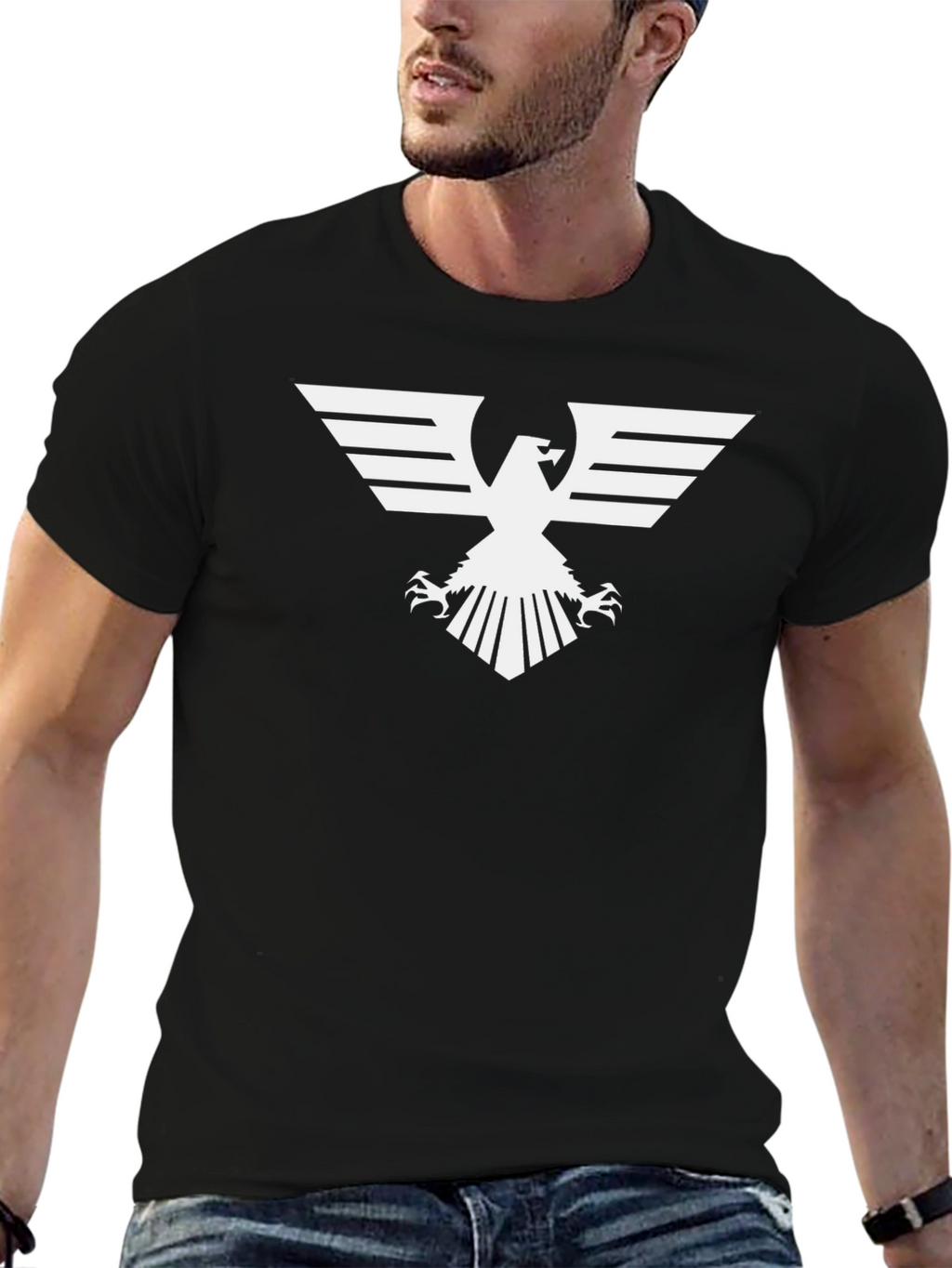Eagle Graphic Tee - Bold Black T-Shirt