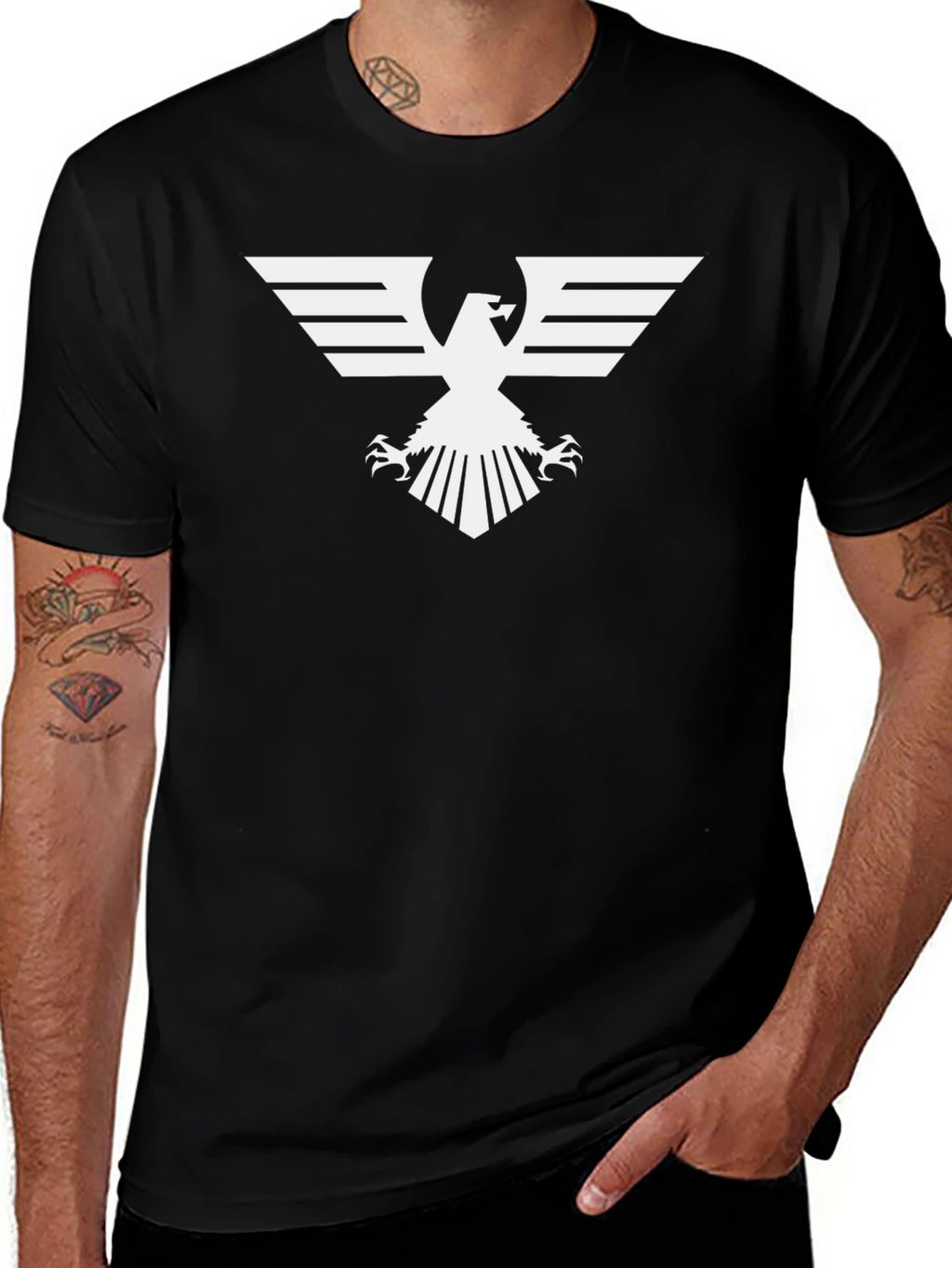 Eagle Graphic Tee - Bold Black T-Shirt