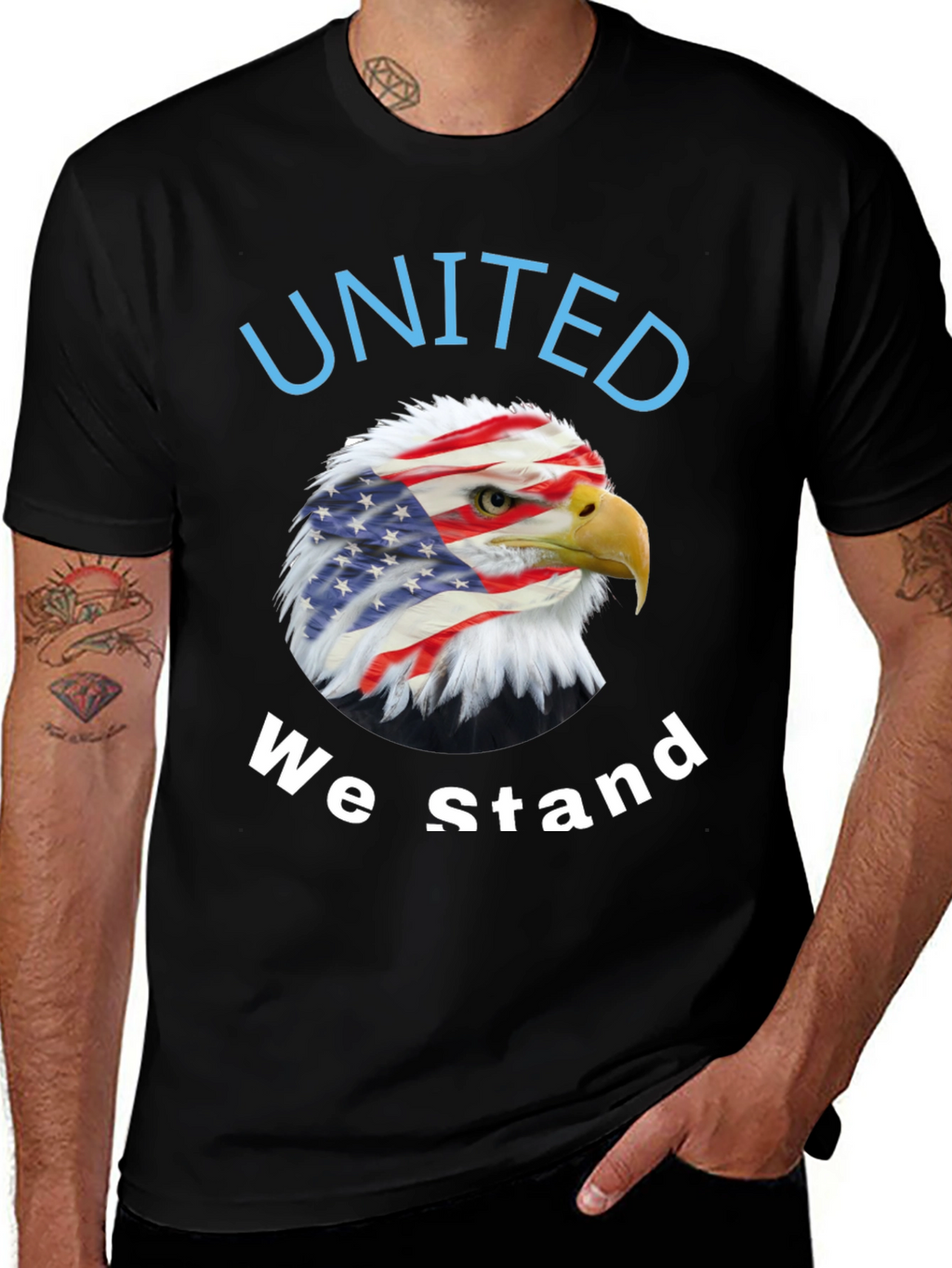 United We Stand Patriotic Eagle T-Shirt