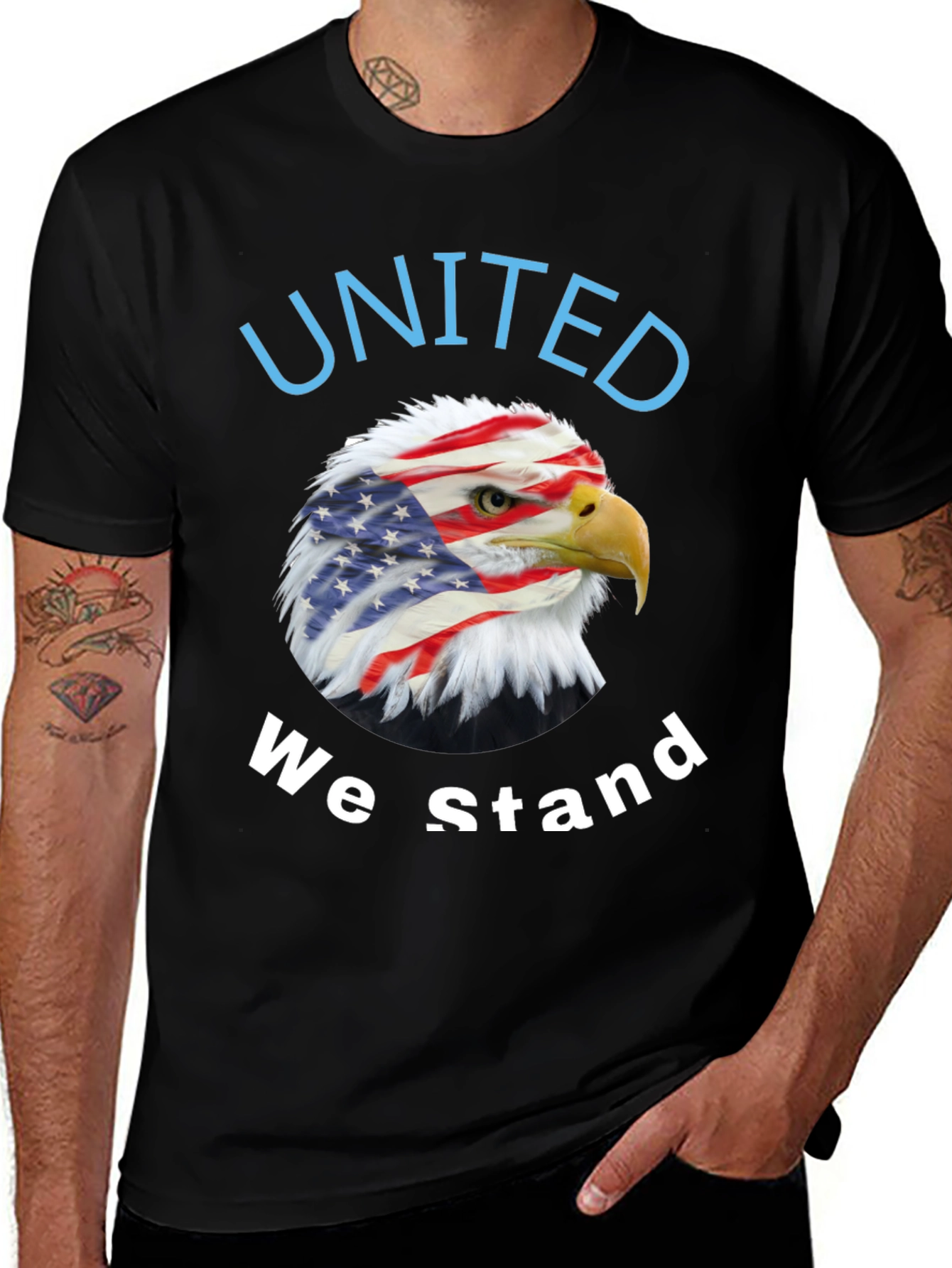 United We Stand Patriotic Eagle T-Shirt