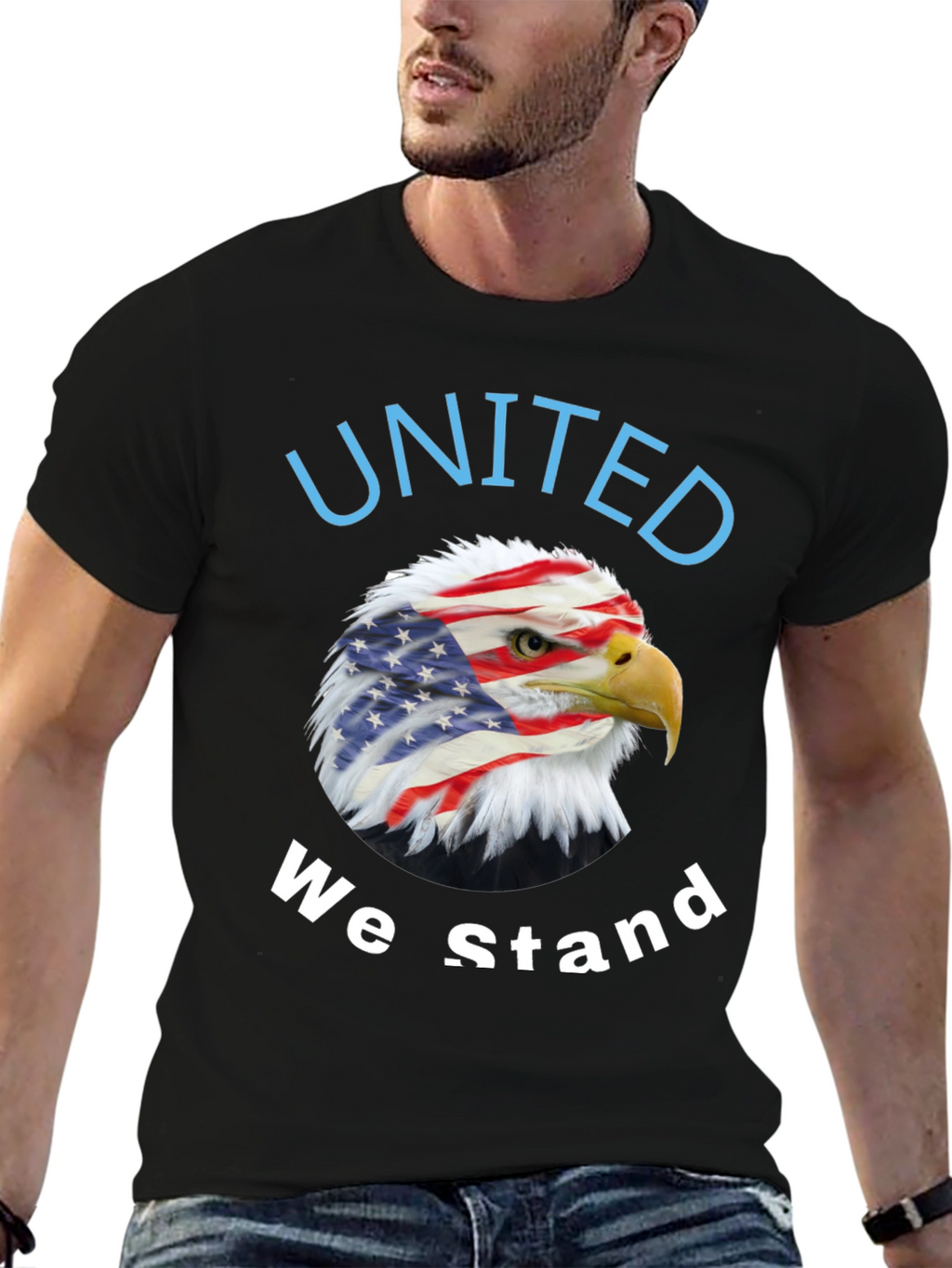 United We Stand Patriotic Eagle T-Shirt
