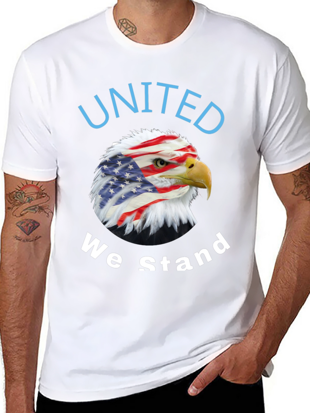 United We Stand Patriotic Eagle T-Shirt