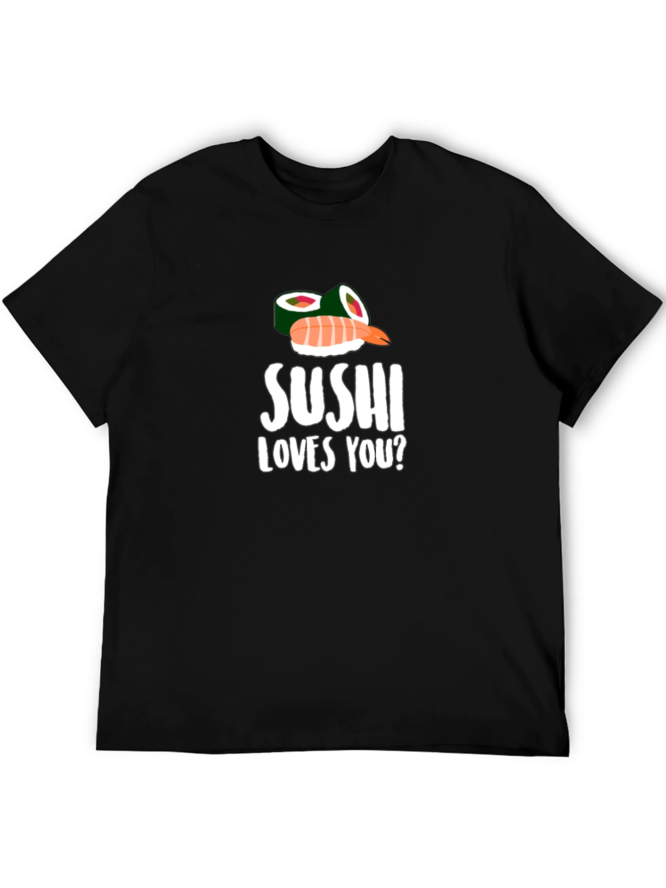 Sushi Loves You? Graphic T-Shirt - Black