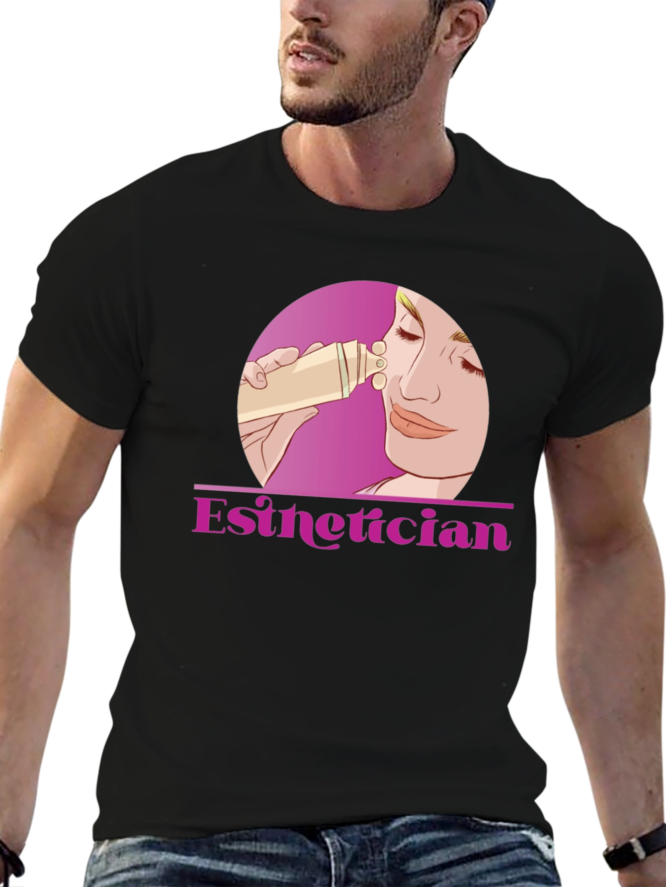 Esthetician T-Shirt - Black Beauty Skin Care Tee