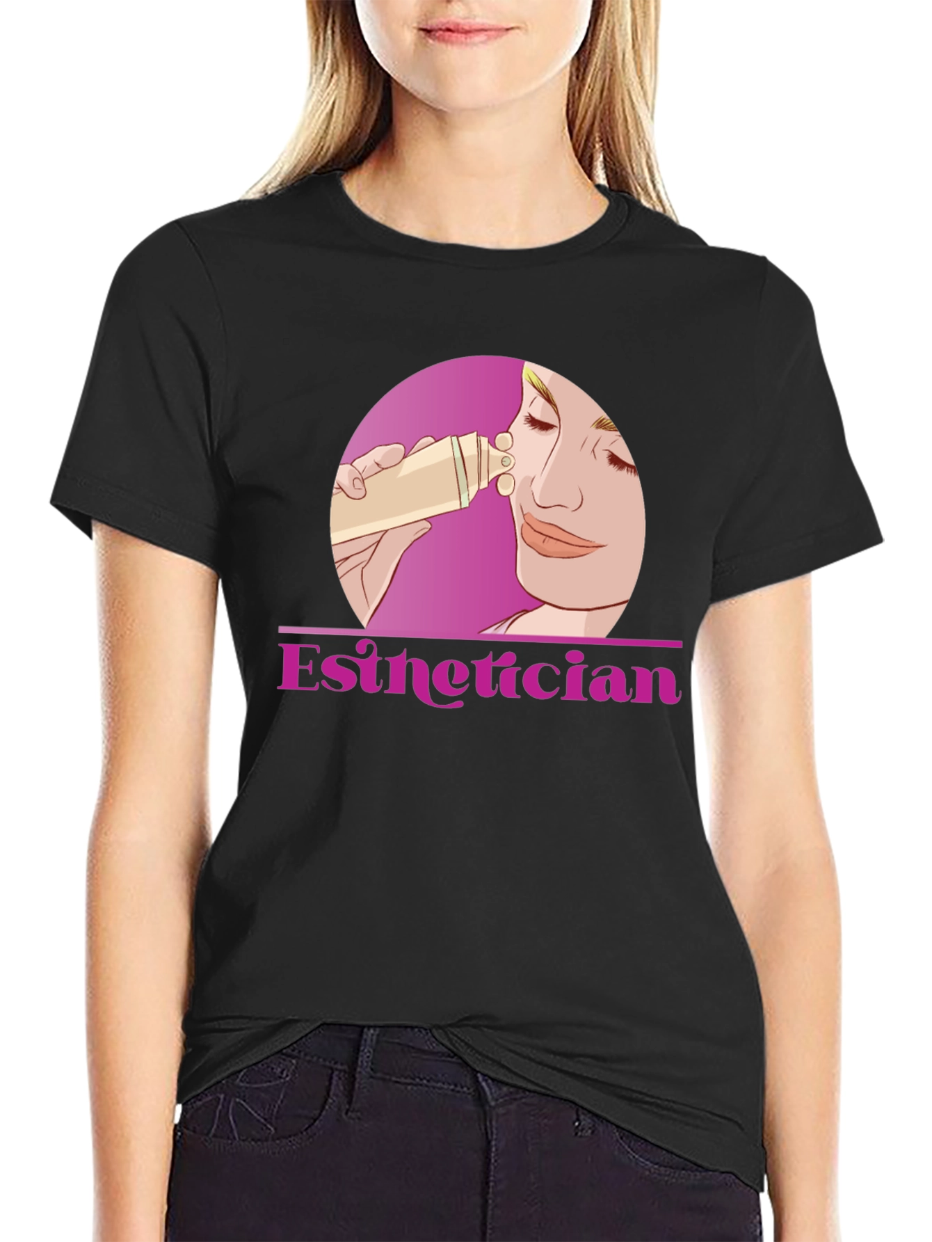 Esthetician T-Shirt - Black Beauty Skin Care Tee
