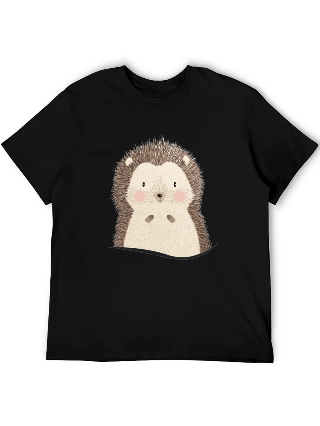 Cute Hedgehog Graphic Tee - Soft Cotton Blend