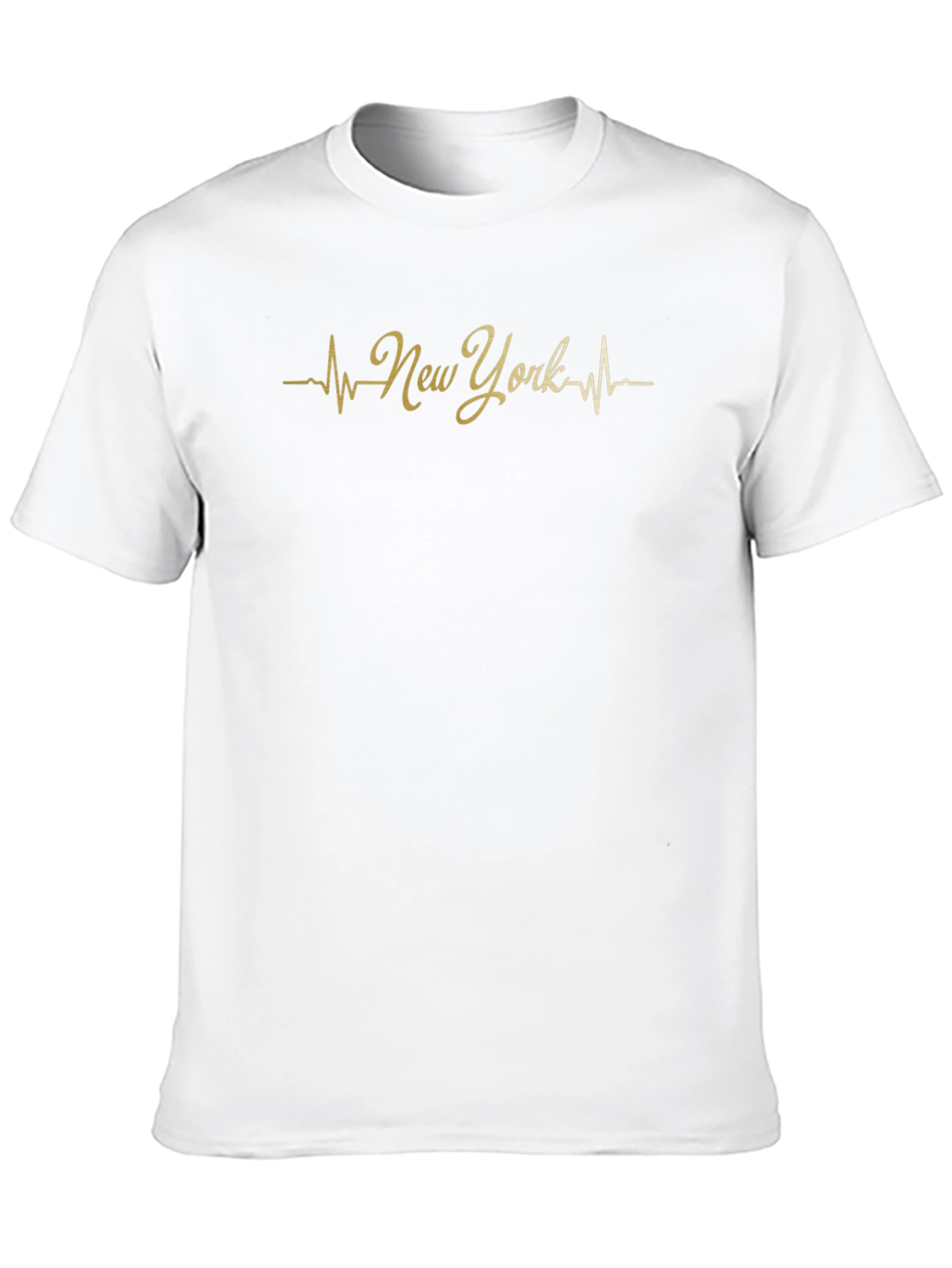 New York Heartbeat Graphic Tee - Stylish Black T-Shirt