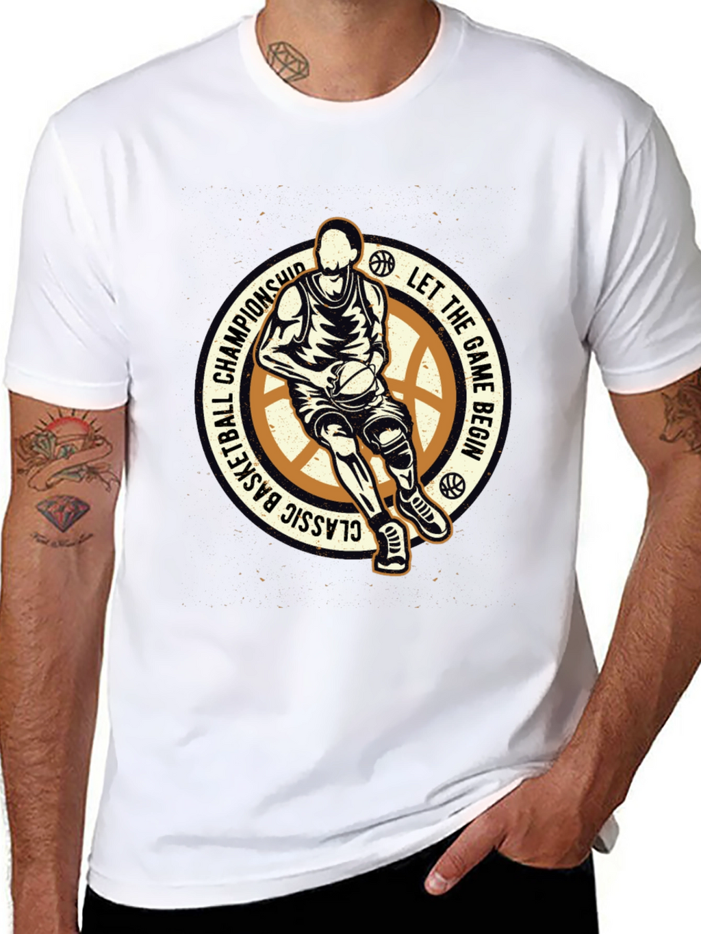 Basketball Classic Championship Graphic T-Shirt