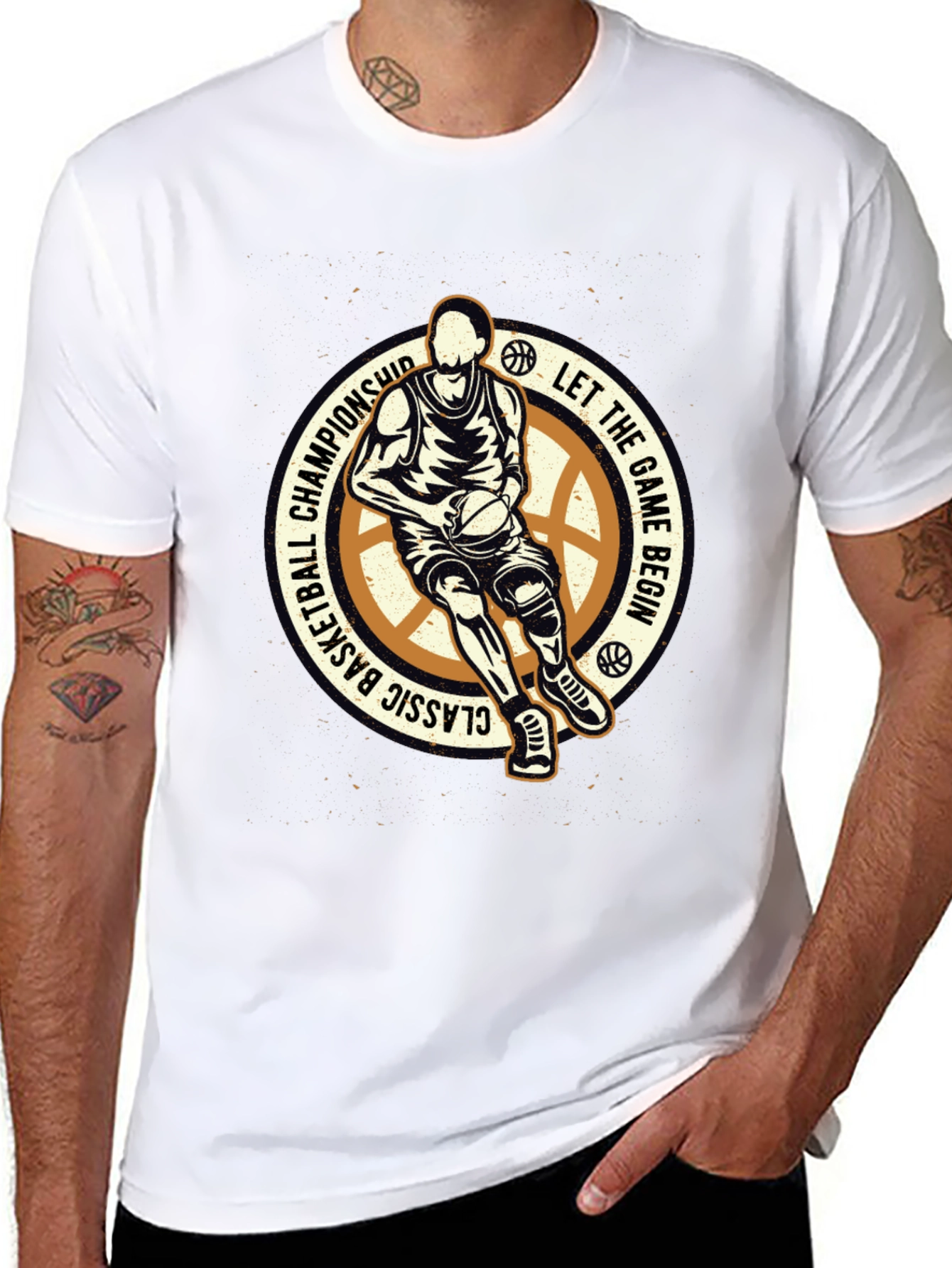 Basketball Classic Championship Graphic T-Shirt