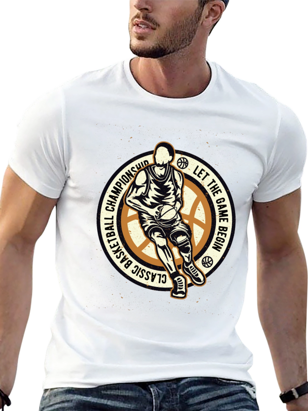 Basketball Classic Championship Graphic T-Shirt