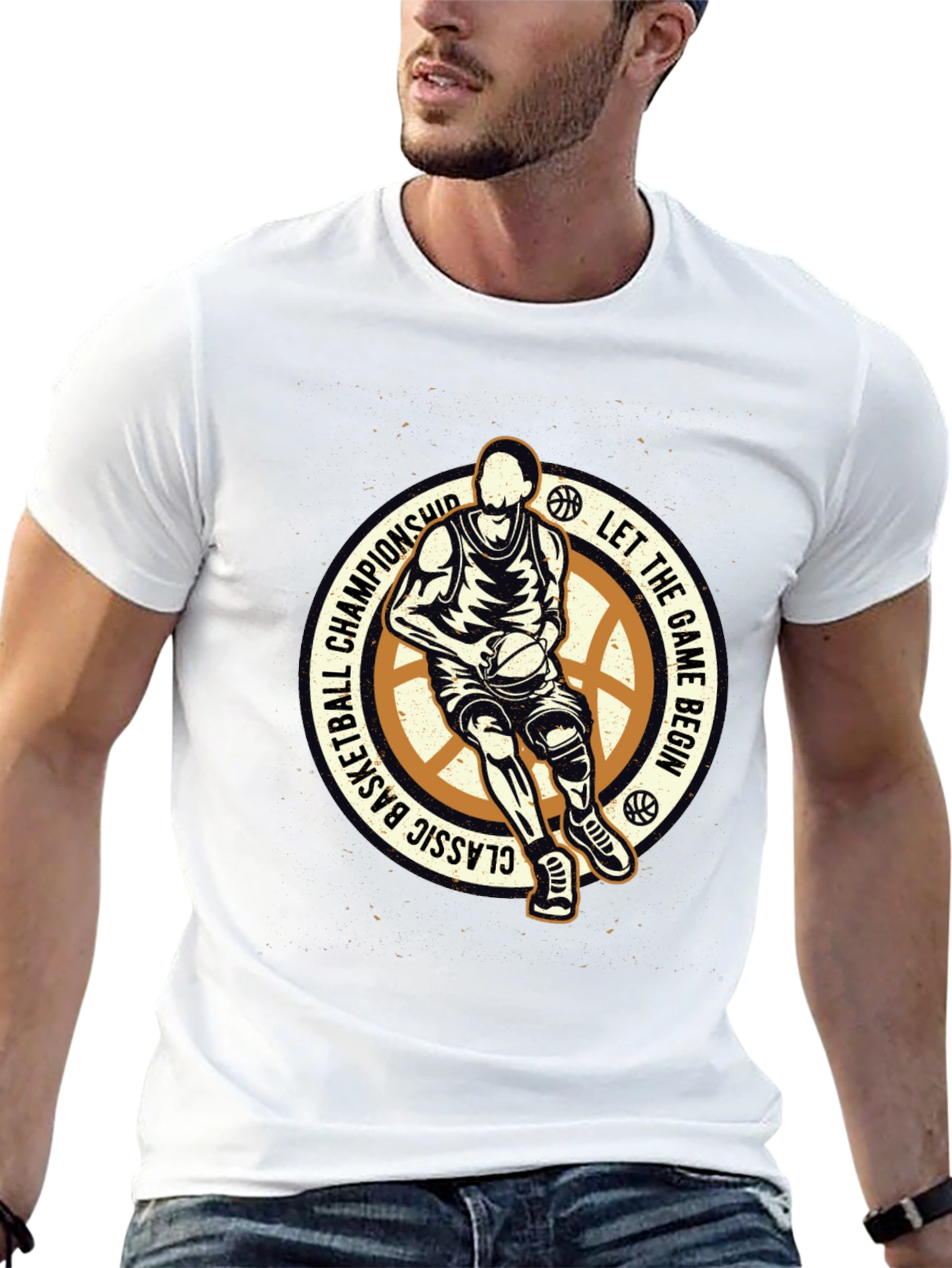 Basketball Classic Championship Graphic T-Shirt