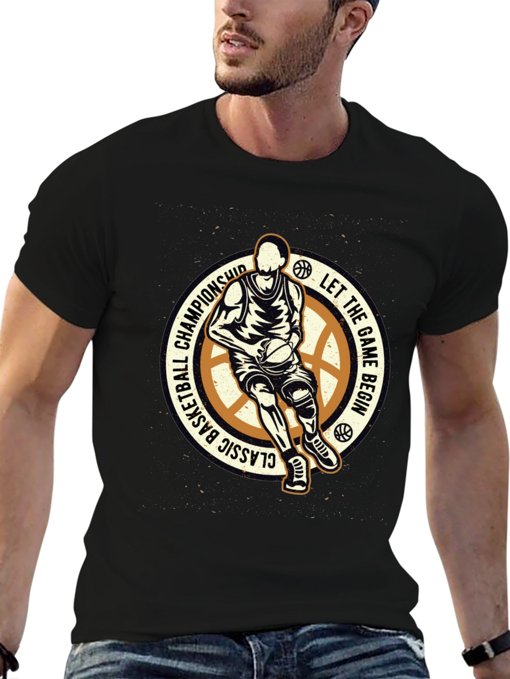 Basketball Classic Championship Graphic T-Shirt