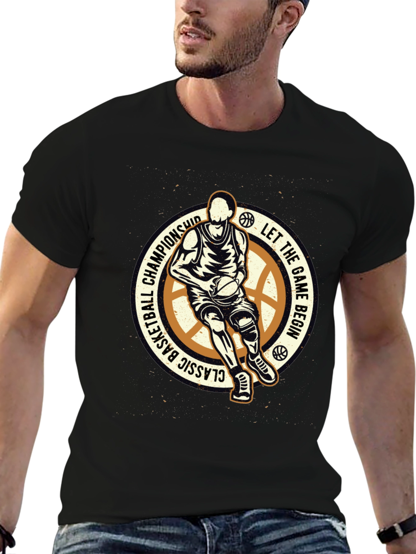 Basketball Classic Championship Graphic T-Shirt