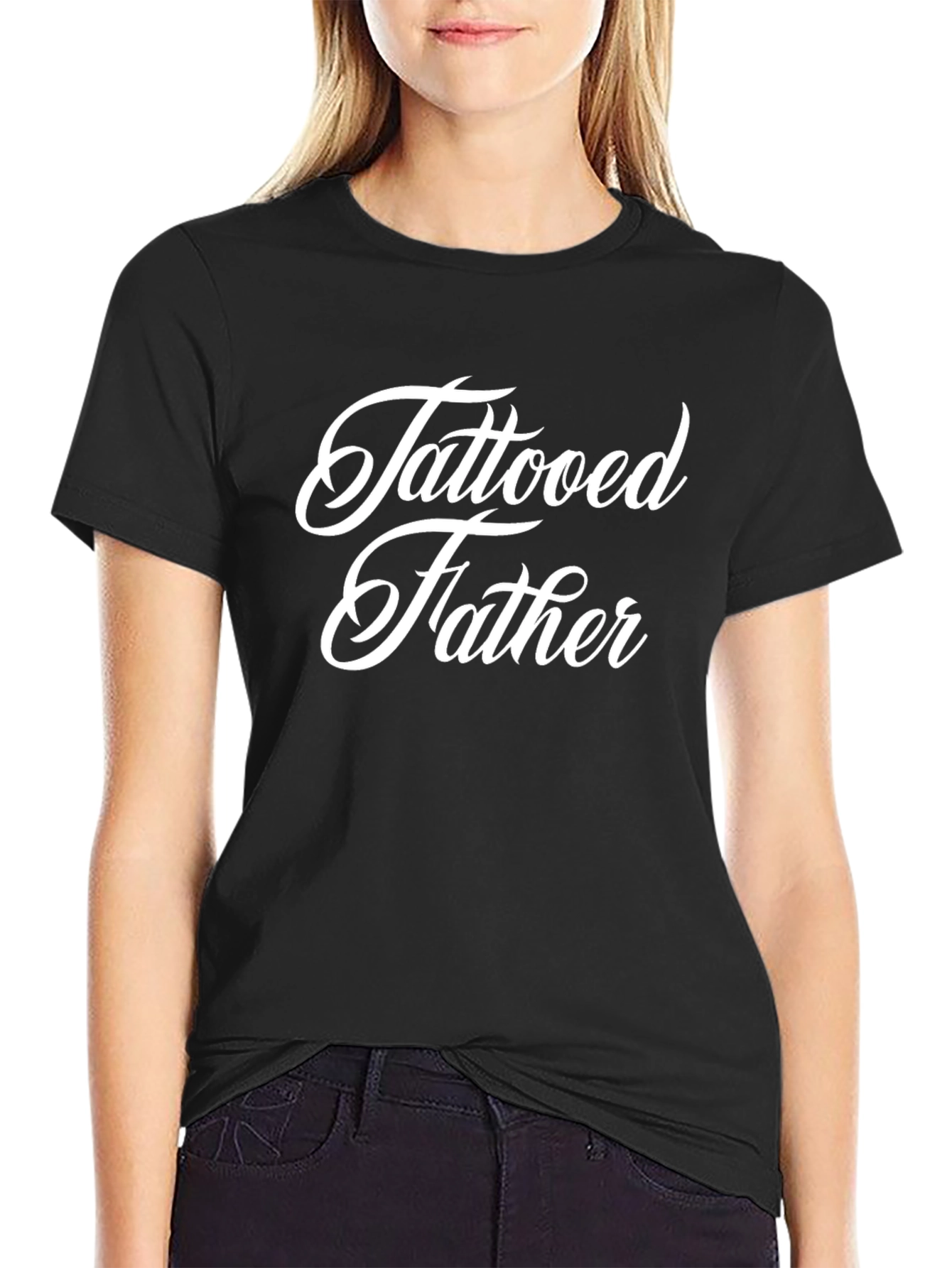 Tattooed Father Black T-Shirt