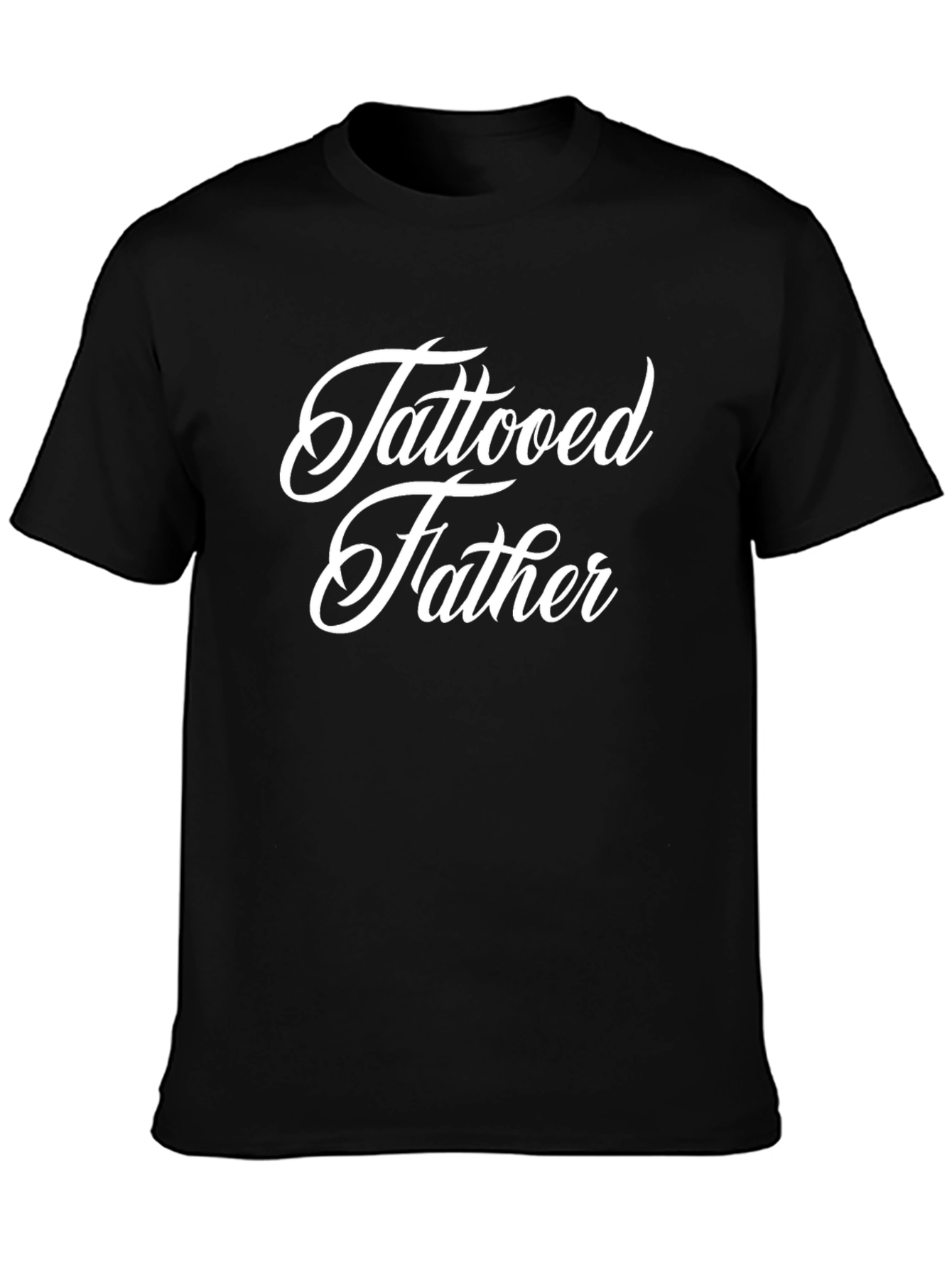 Tattooed Father Black T-Shirt