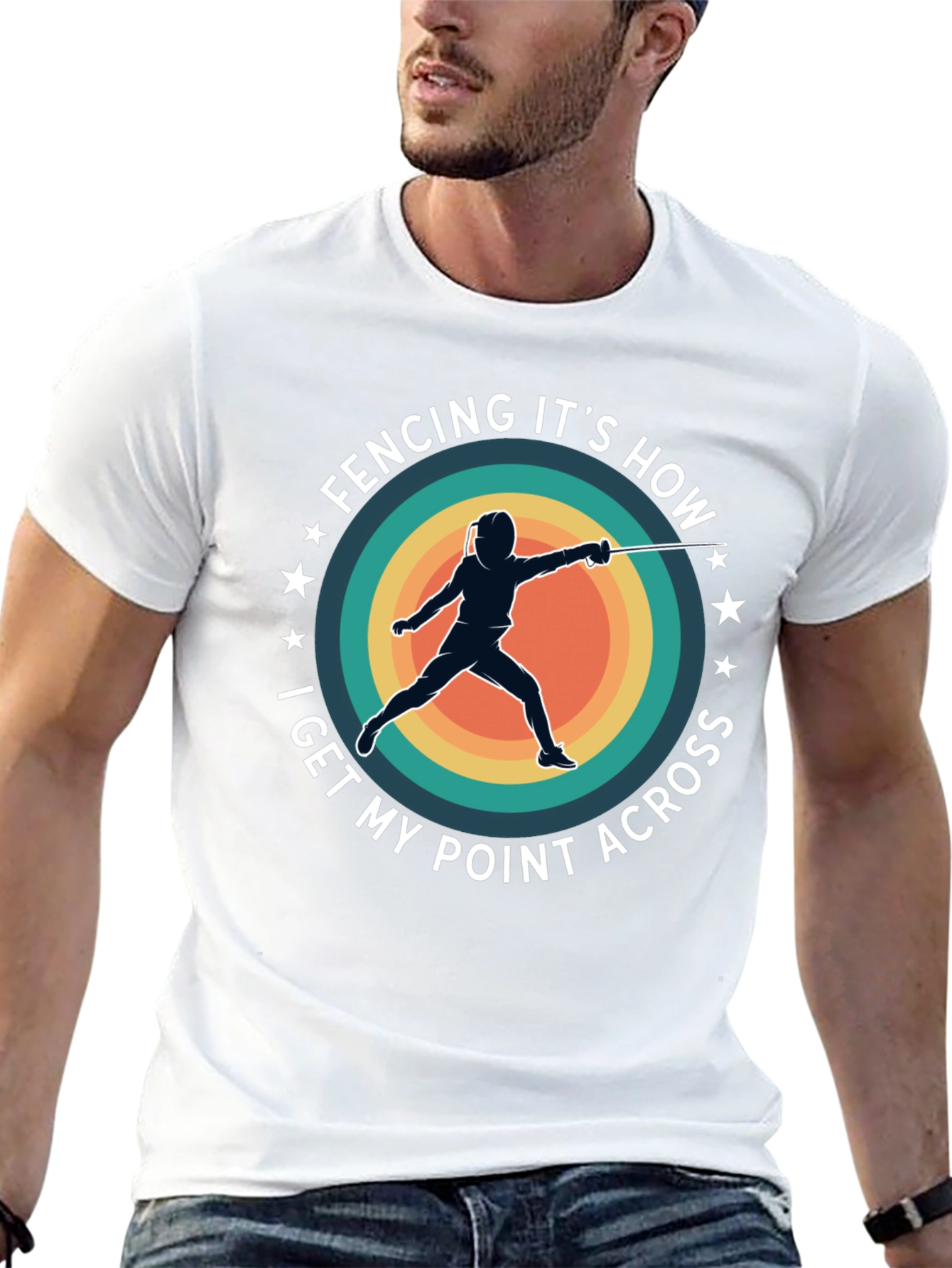 Fencing Point T-Shirt: Fencing Its How I Get My Point Across