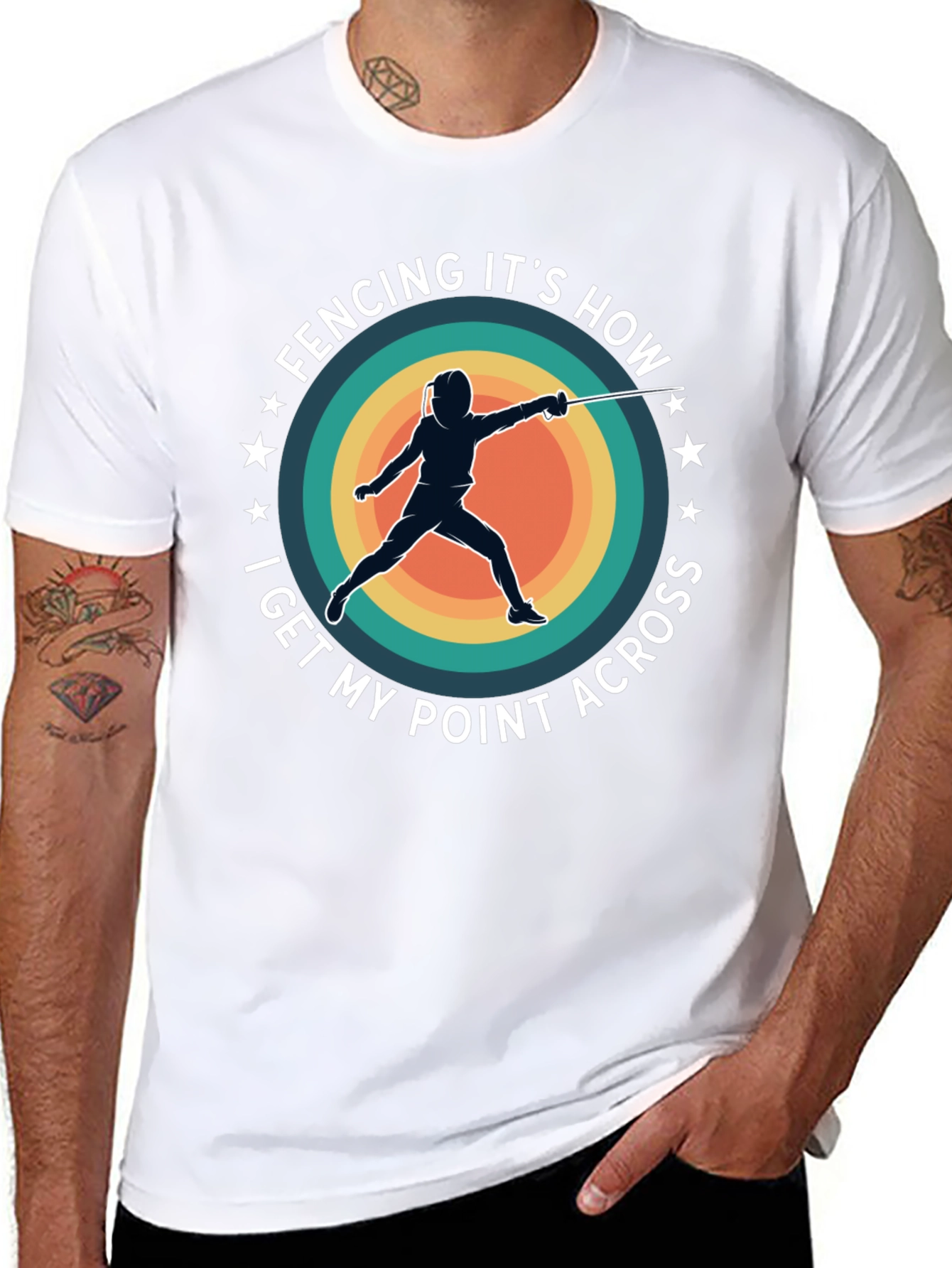 Fencing Point T-Shirt: Fencing Its How I Get My Point Across