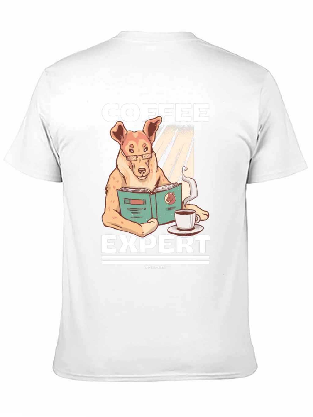 Coffee Expert Dog Graphic T-Shirt