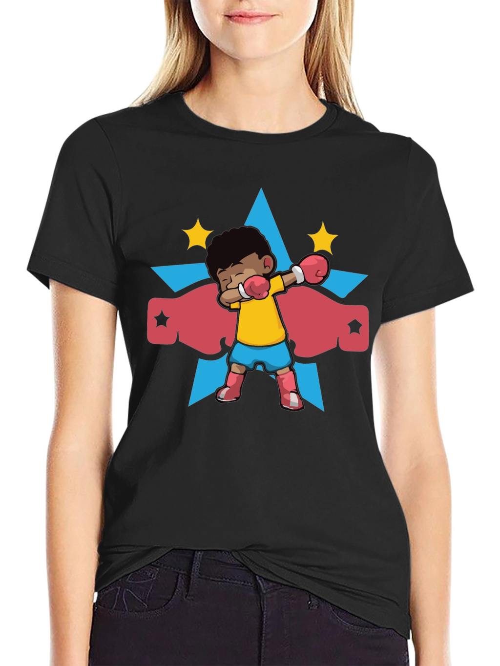 Dabbing Boxer Hero Graphic Tee