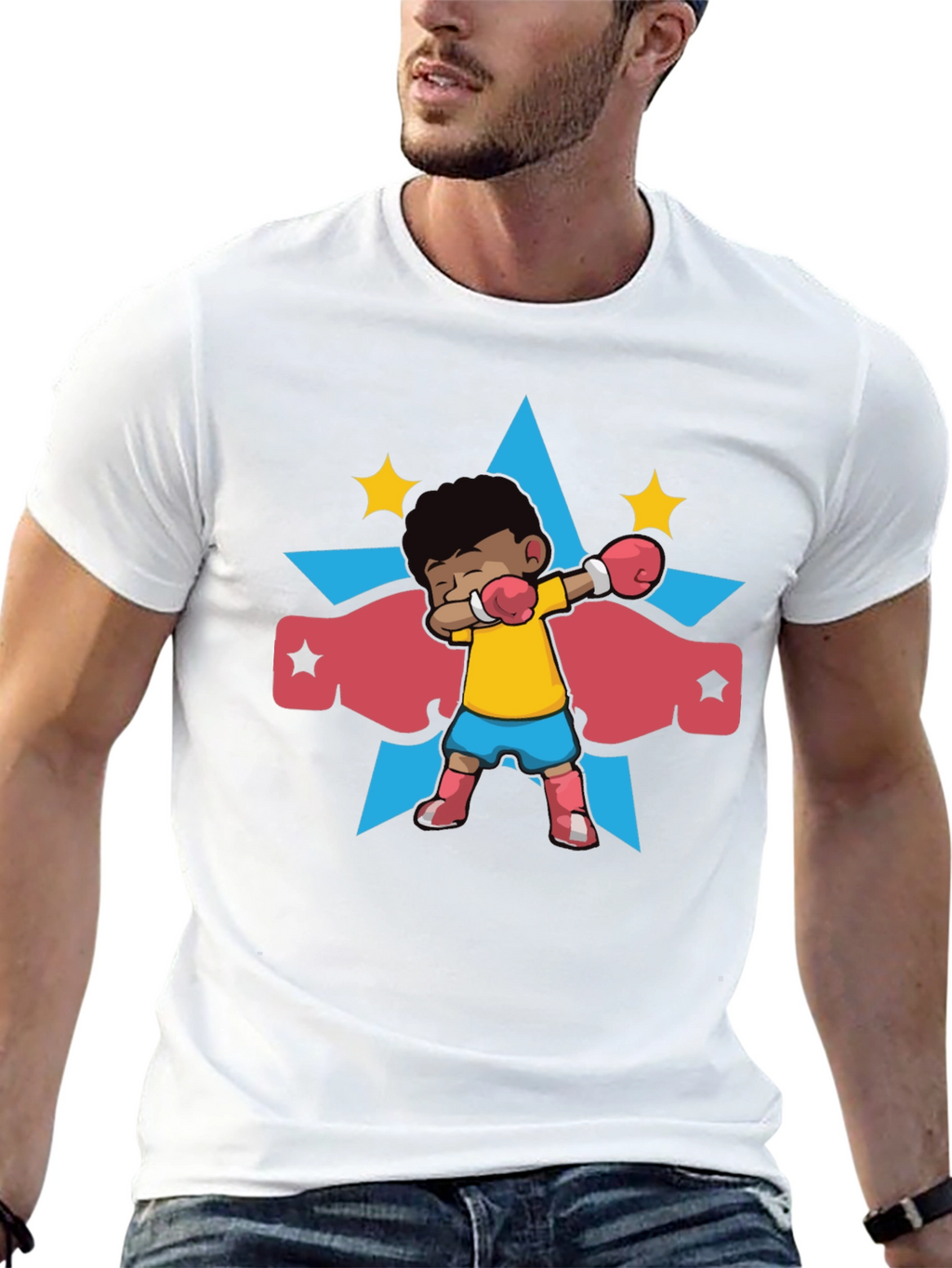 Dabbing Boxer Hero Graphic Tee