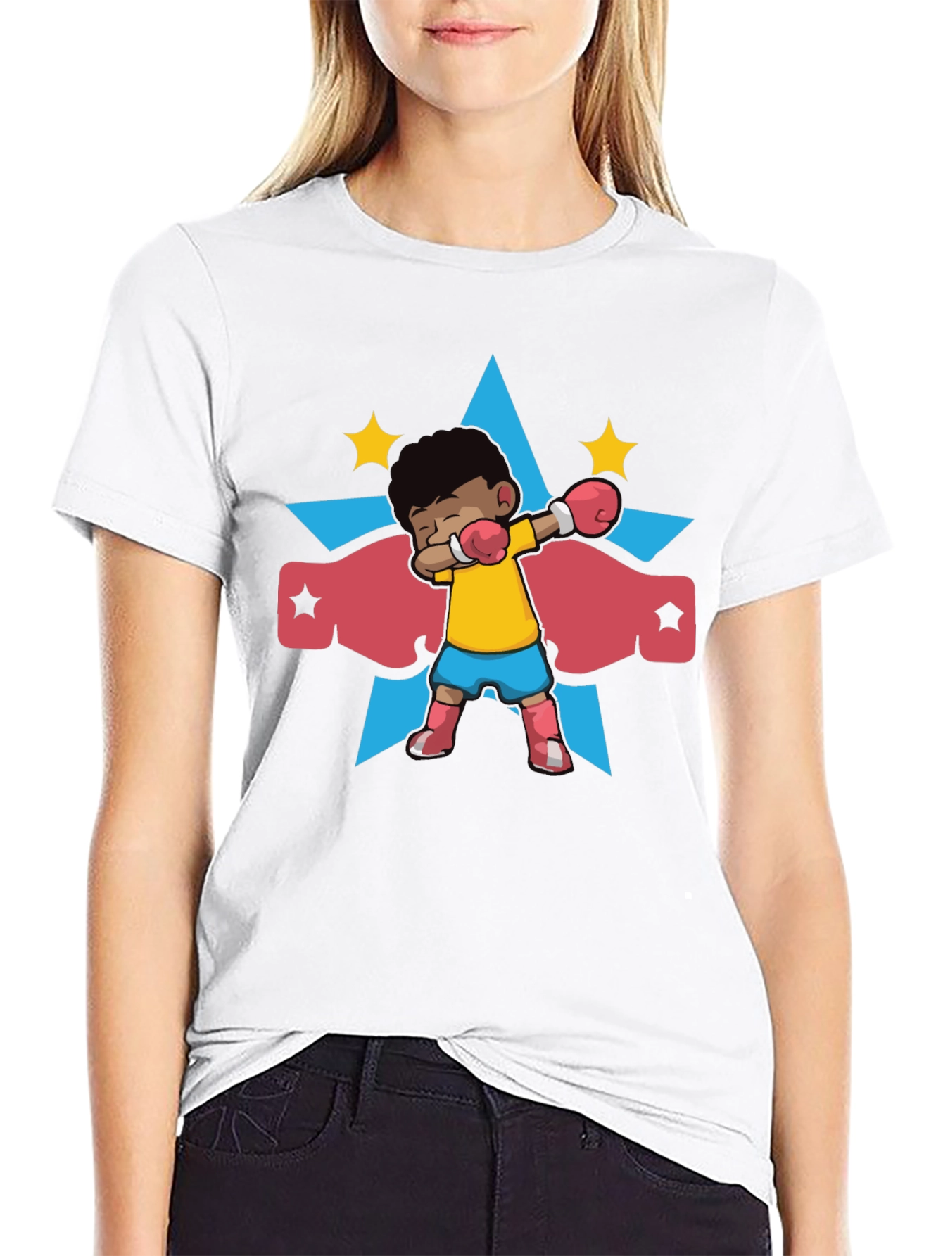 Dabbing Boxer Hero Graphic Tee