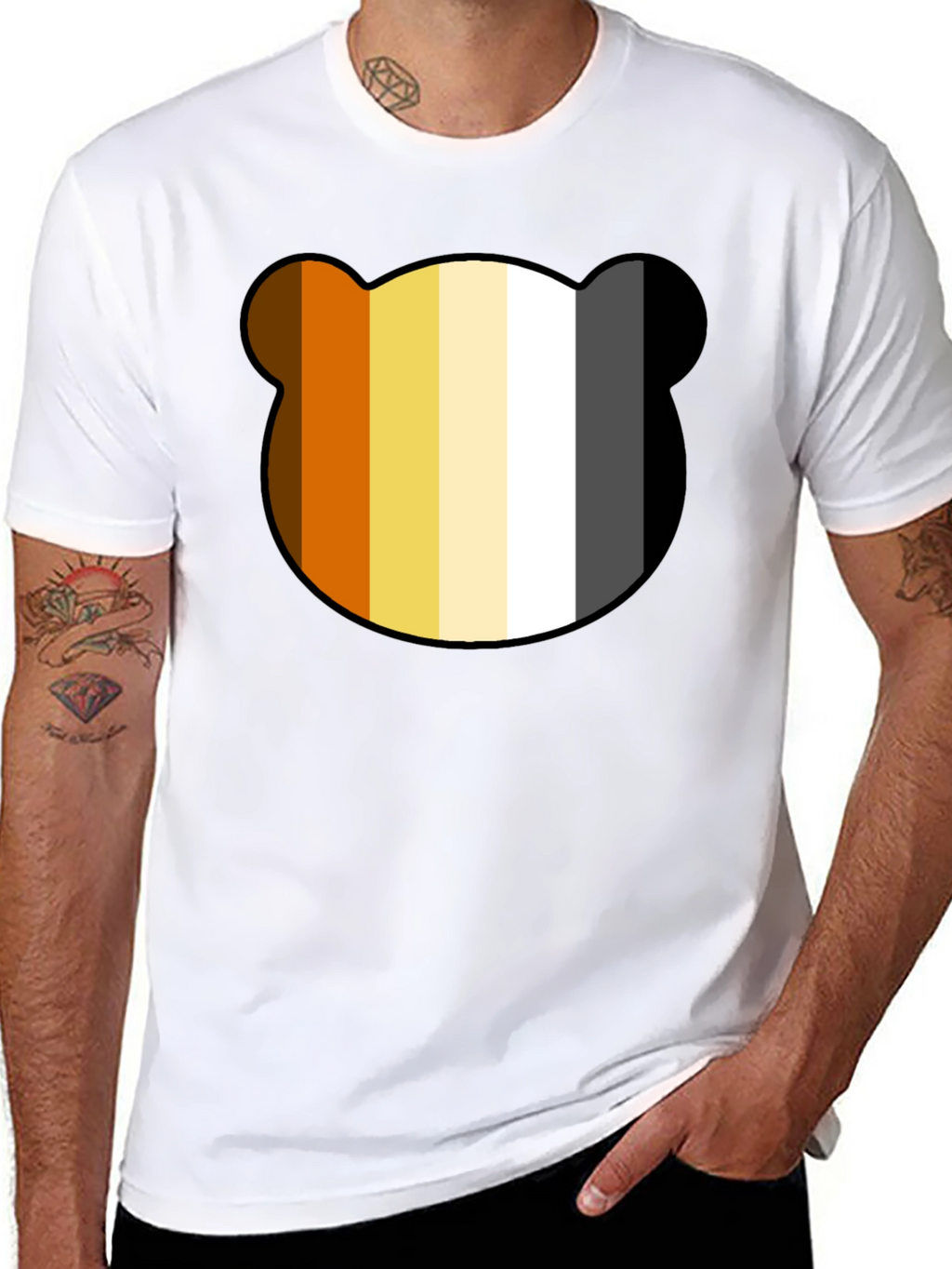 Bear Pride T-Shirt - Black Cotton Tee