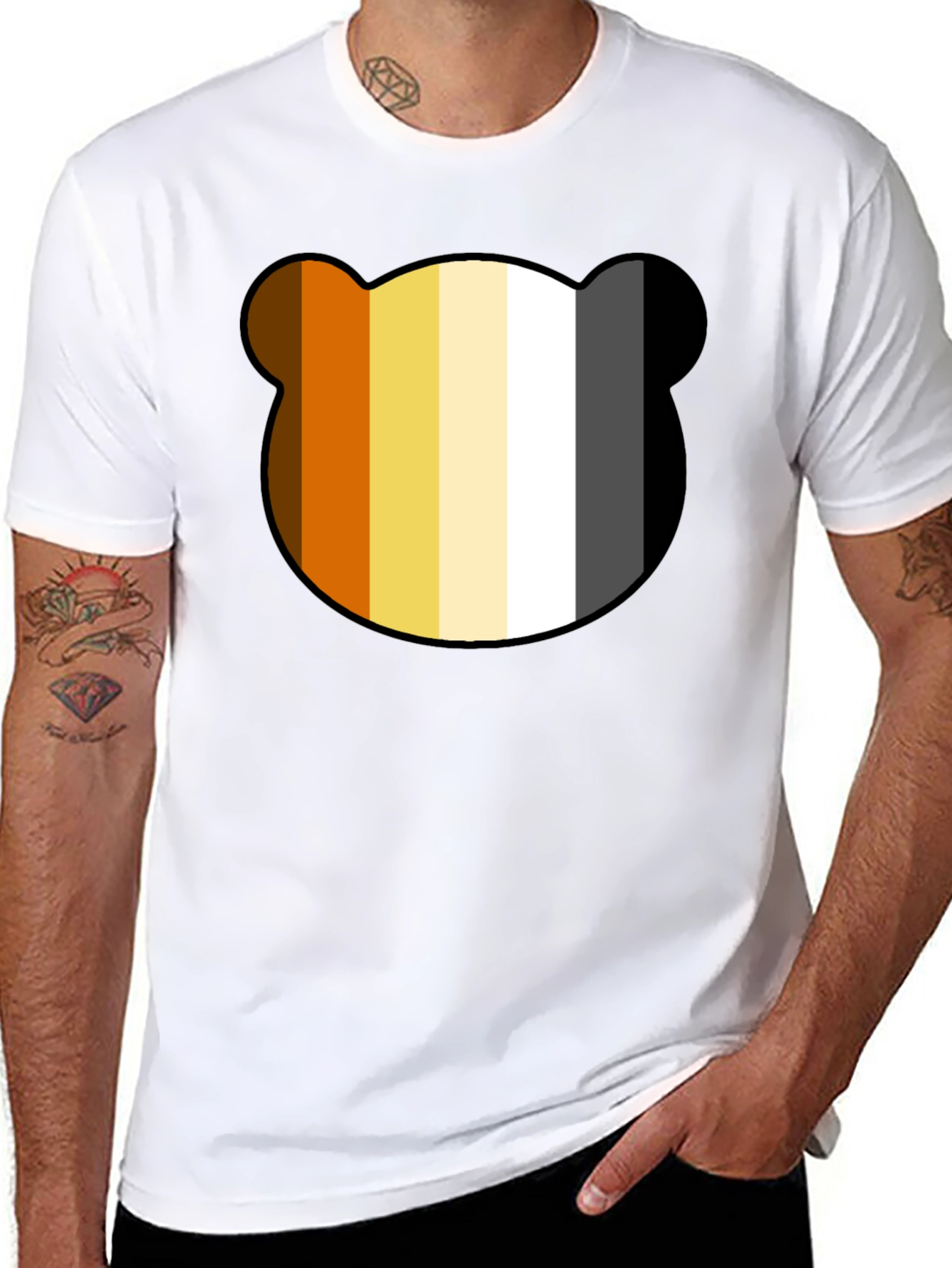 Bear Pride T-Shirt - Black Cotton Tee