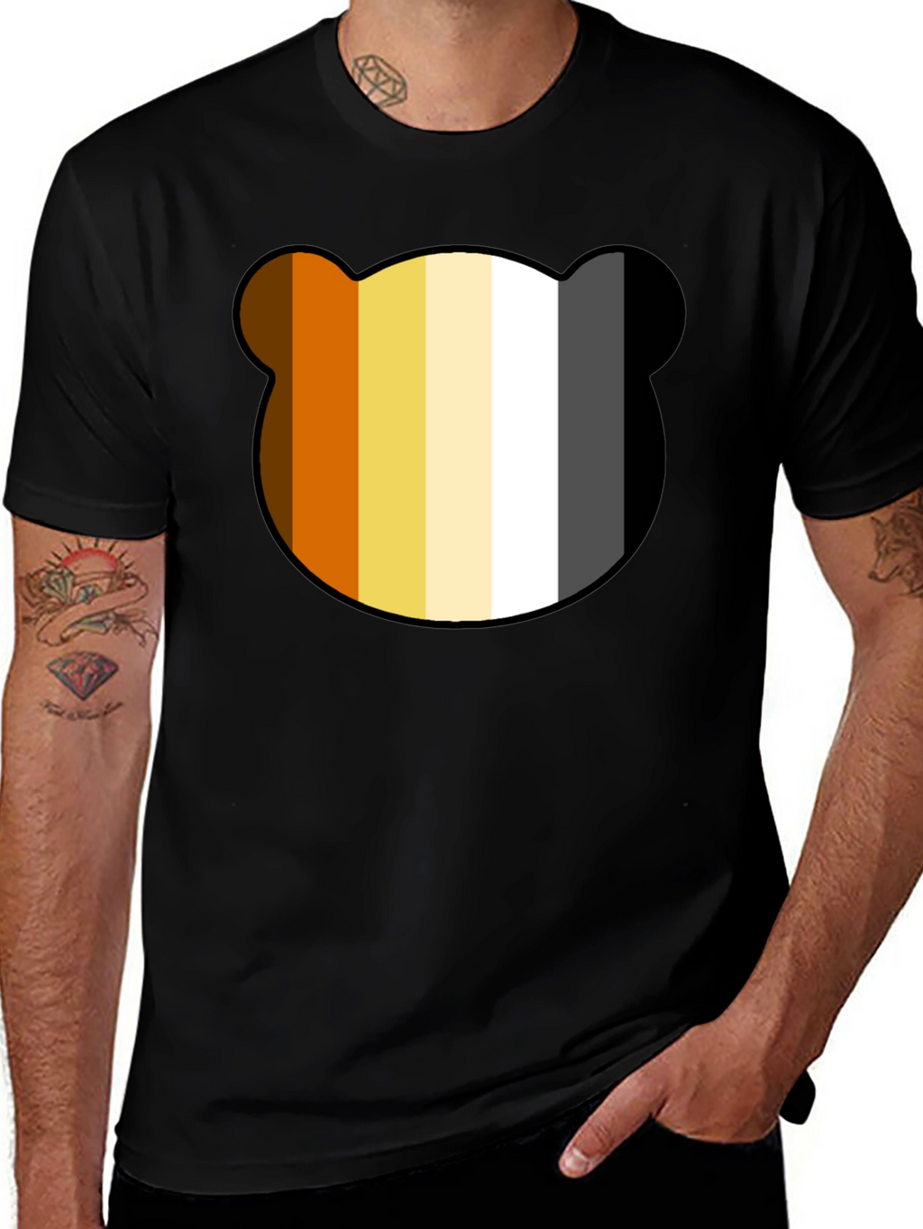 Bear Pride T-Shirt - Black Cotton Tee