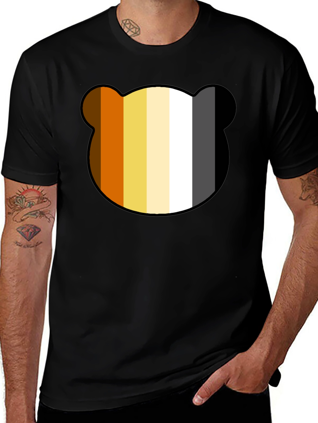 Bear Pride T-Shirt - Black Cotton Tee