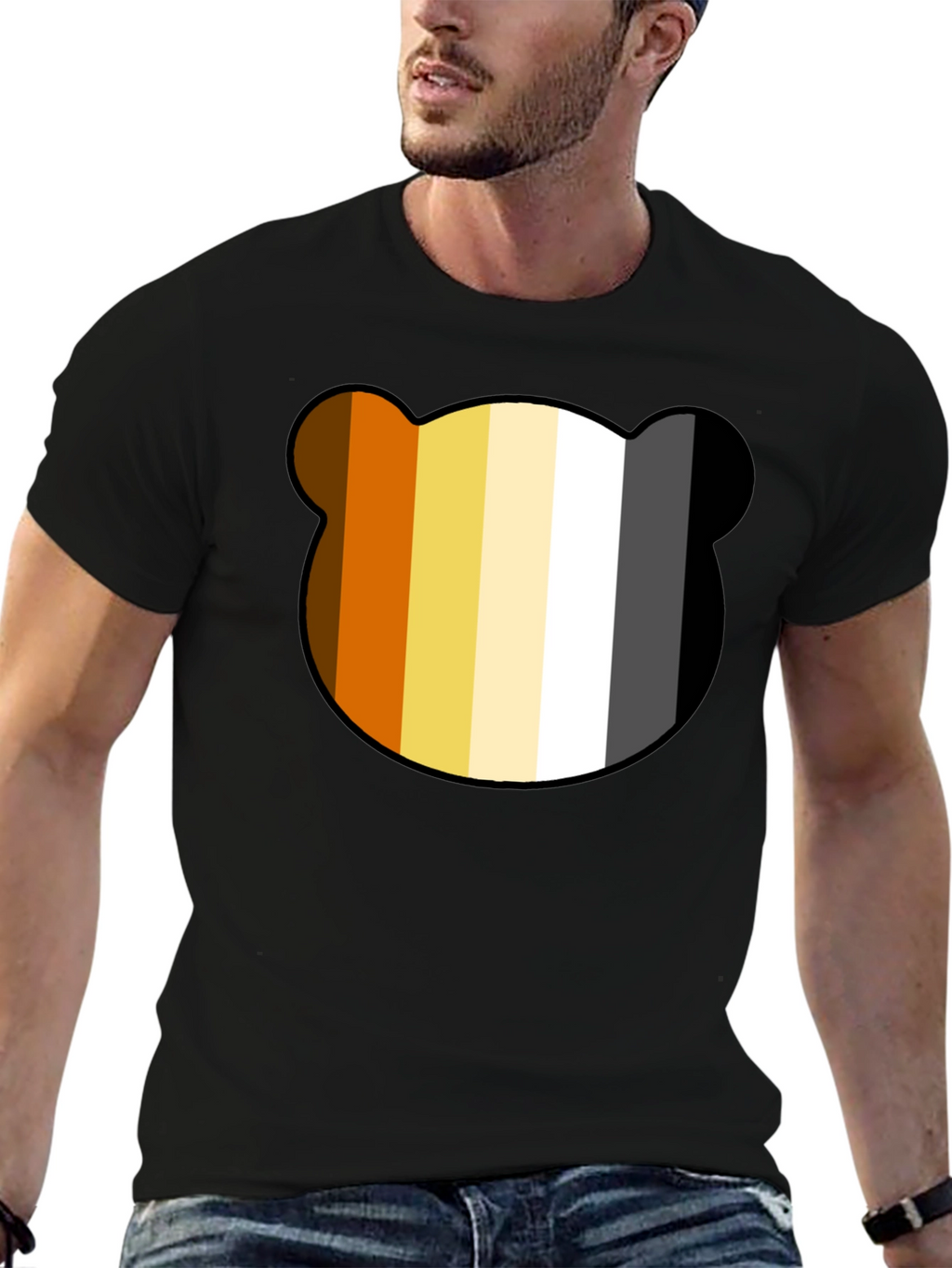 Bear Pride T-Shirt - Black Cotton Tee