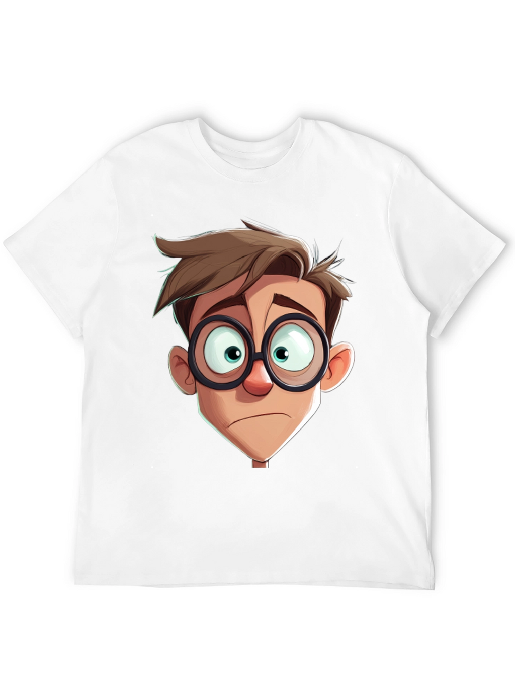 Cartoon Character Graphic Print Black T-Shirt