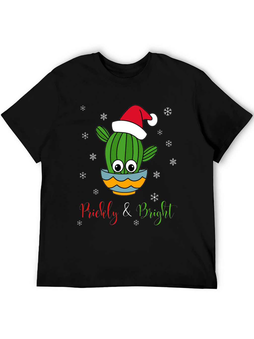 Prickly & Bright Christmas Cactus Graphic Tee