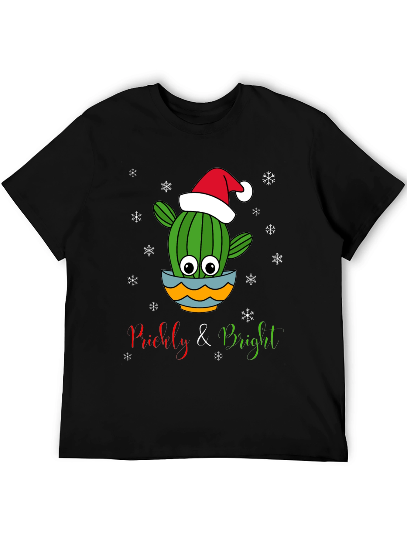Prickly & Bright Christmas Cactus Graphic Tee