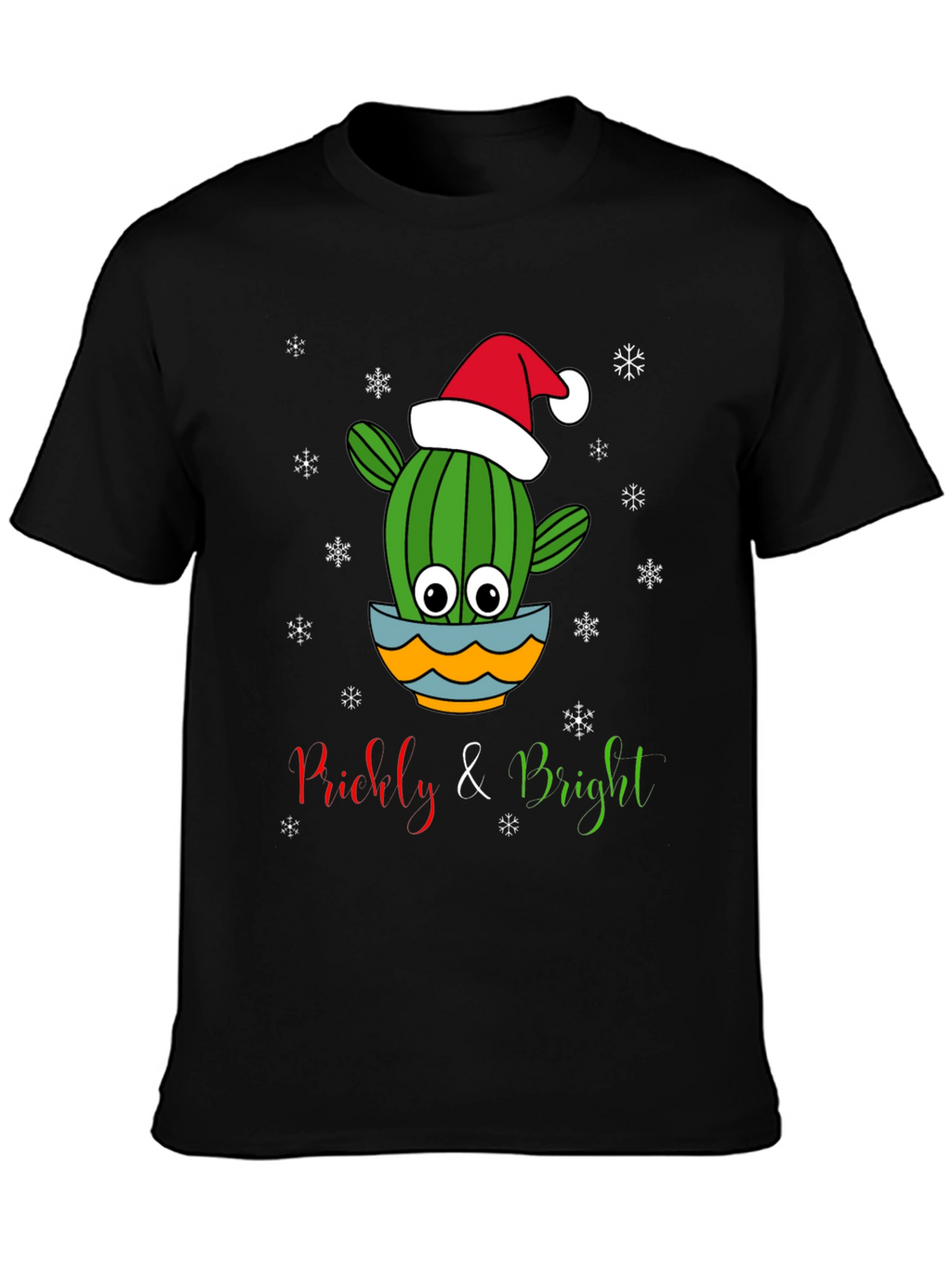 Prickly & Bright Christmas Cactus Graphic Tee