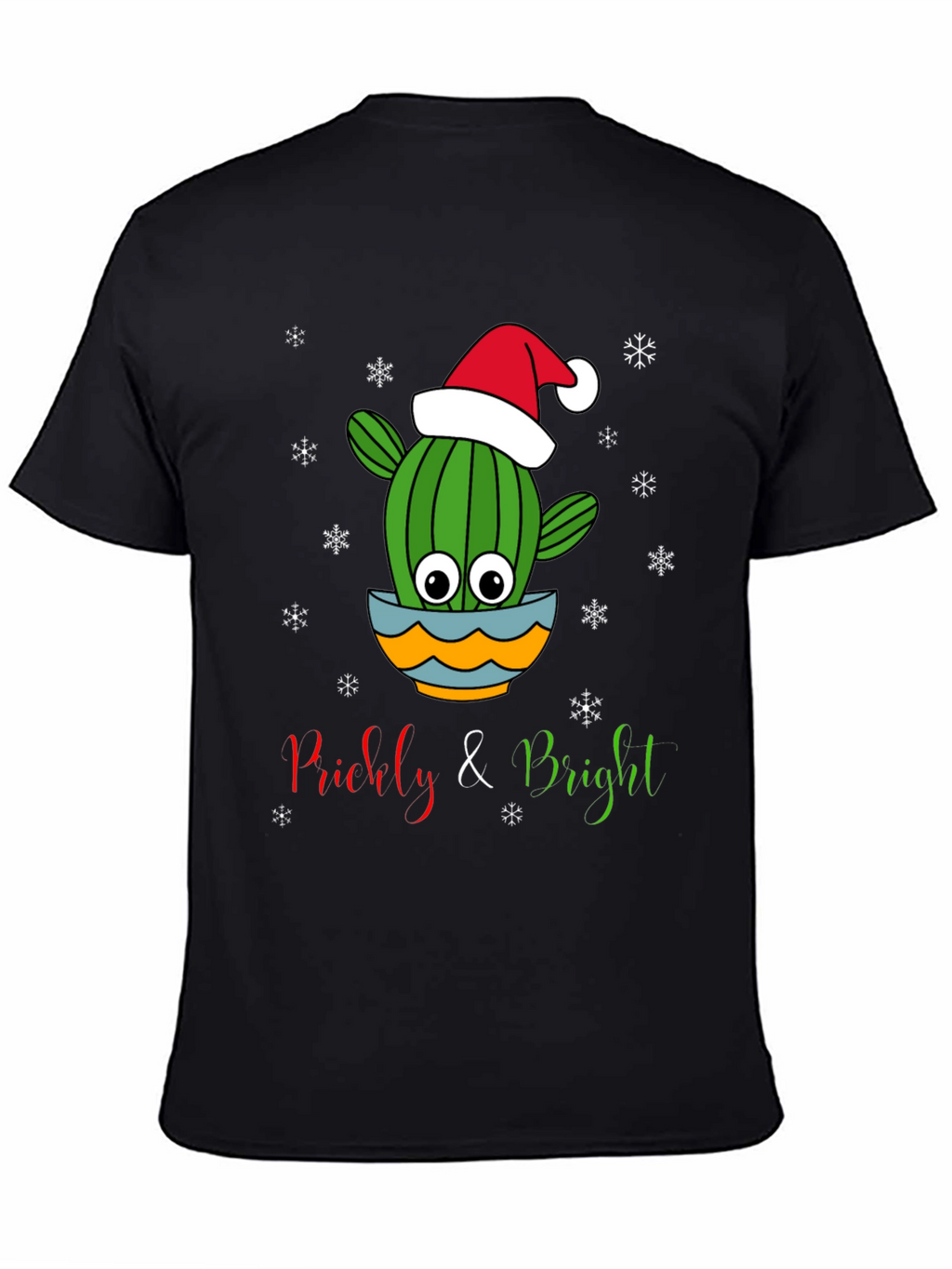 Prickly & Bright Christmas Cactus Graphic Tee