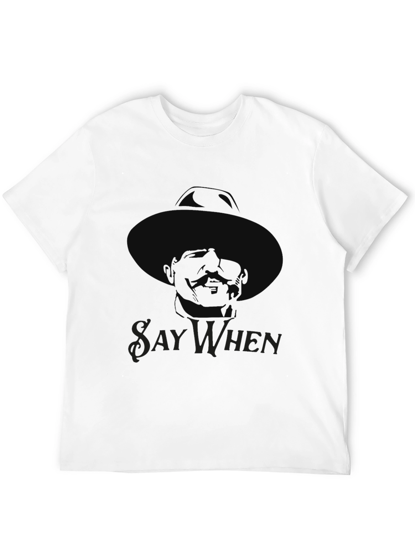 Say When Doc Holliday T-Shirt - Black