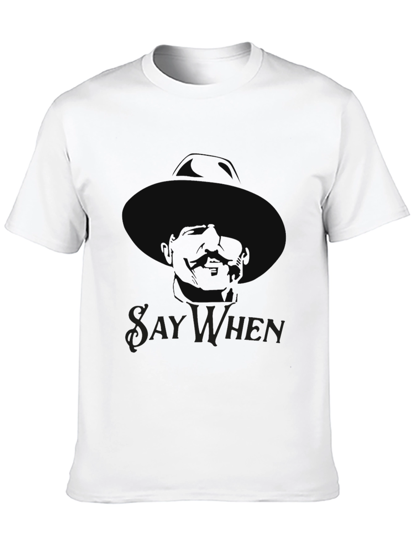 Say When Doc Holliday T-Shirt - Black